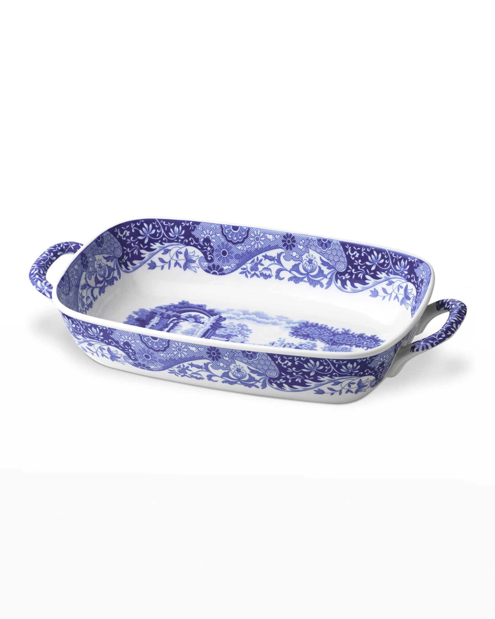 Spode Blue Italian Handled Serving Dish Neiman Marcus