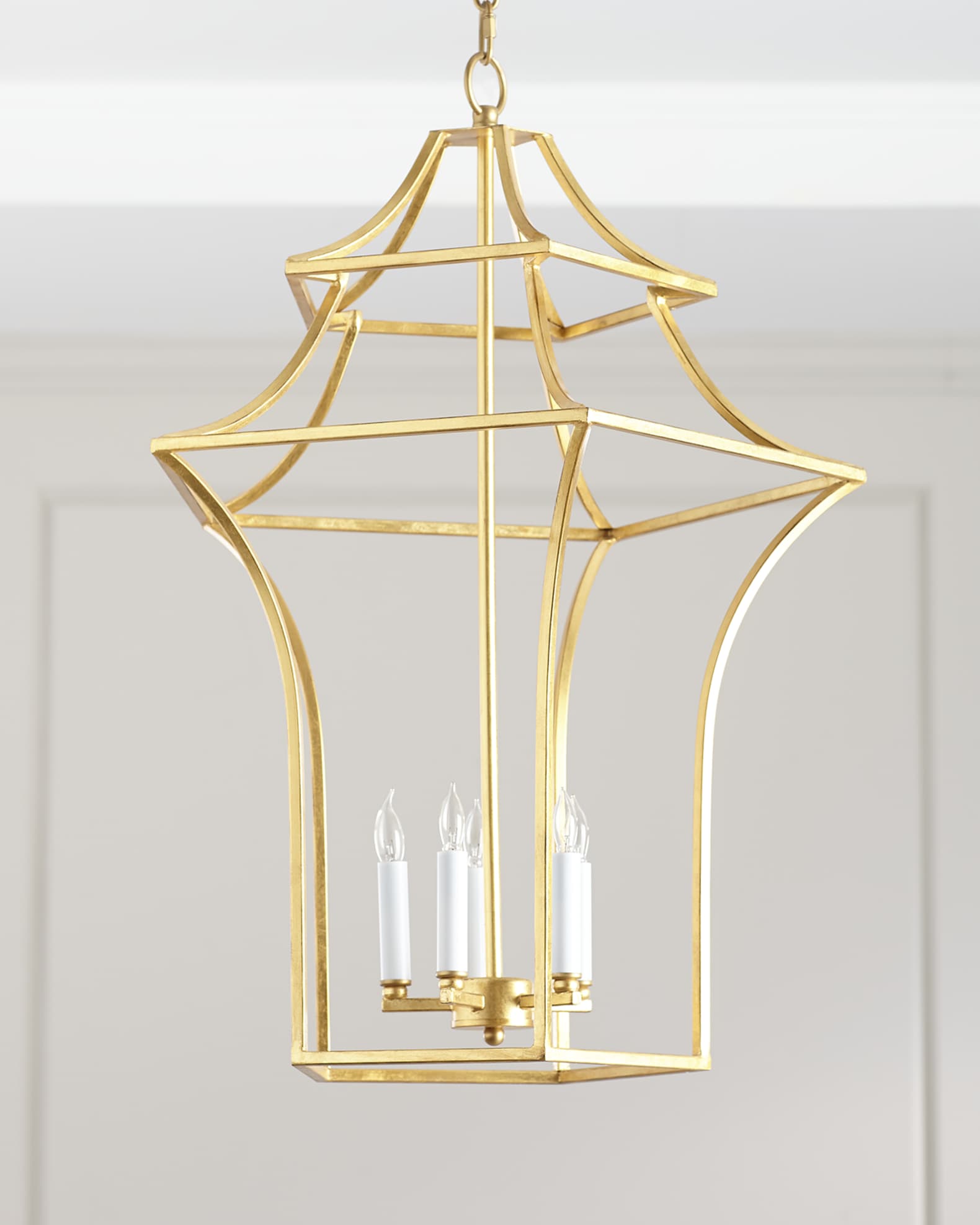 Pagoda style chandelier top