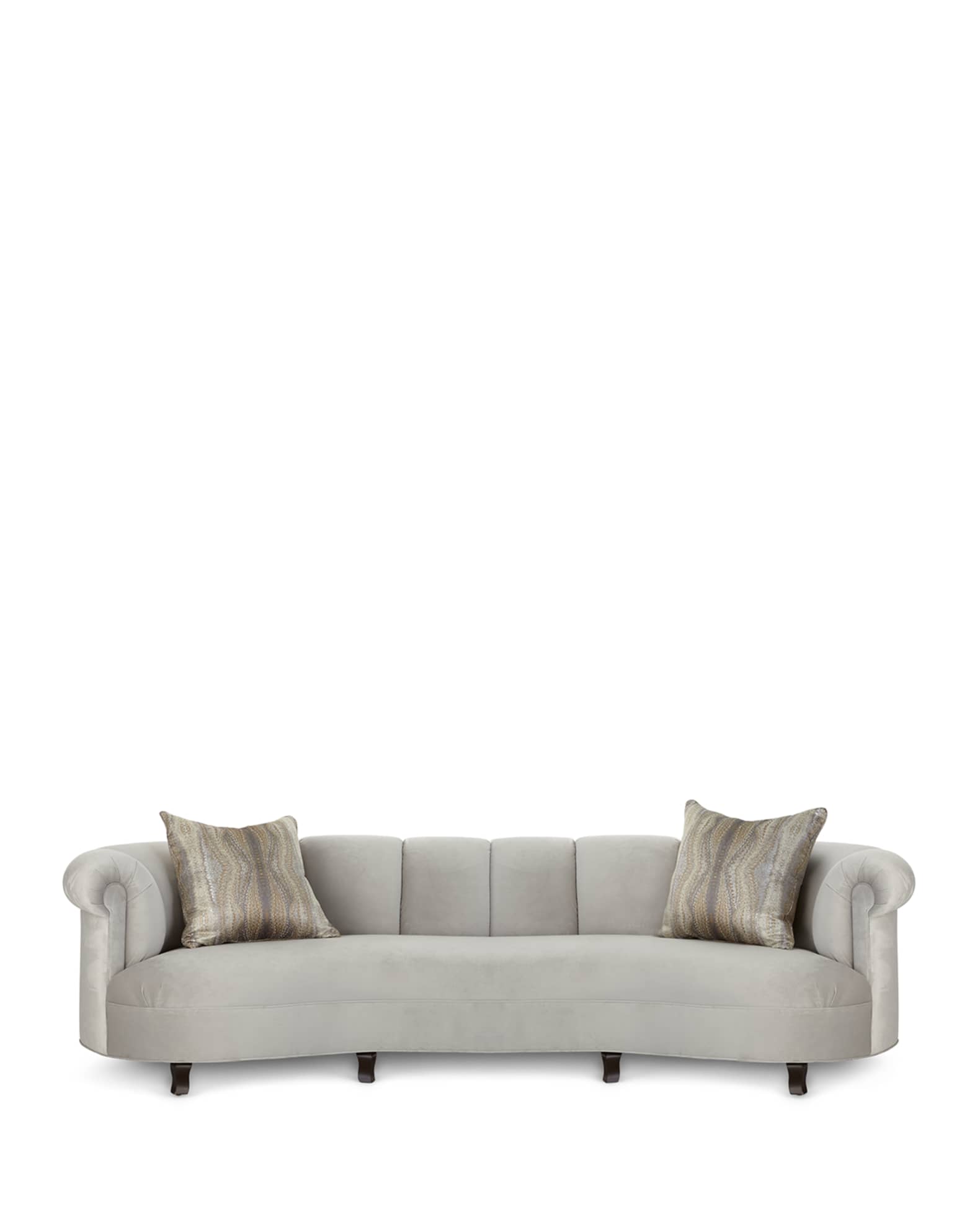 Audrey Channel Tufted Sofa 123" 1