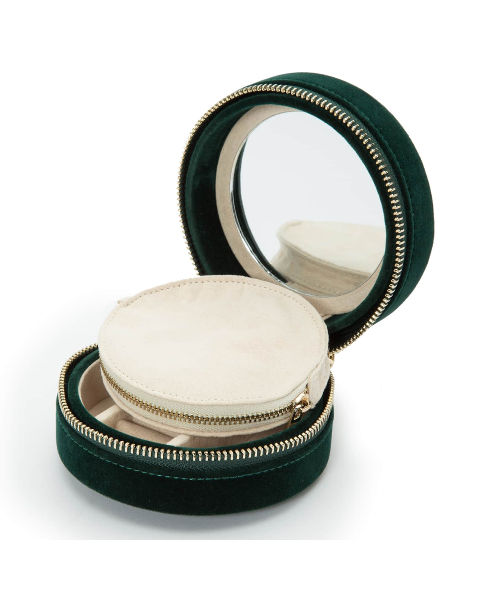 Zoe Round Travel Jewelry Case 1