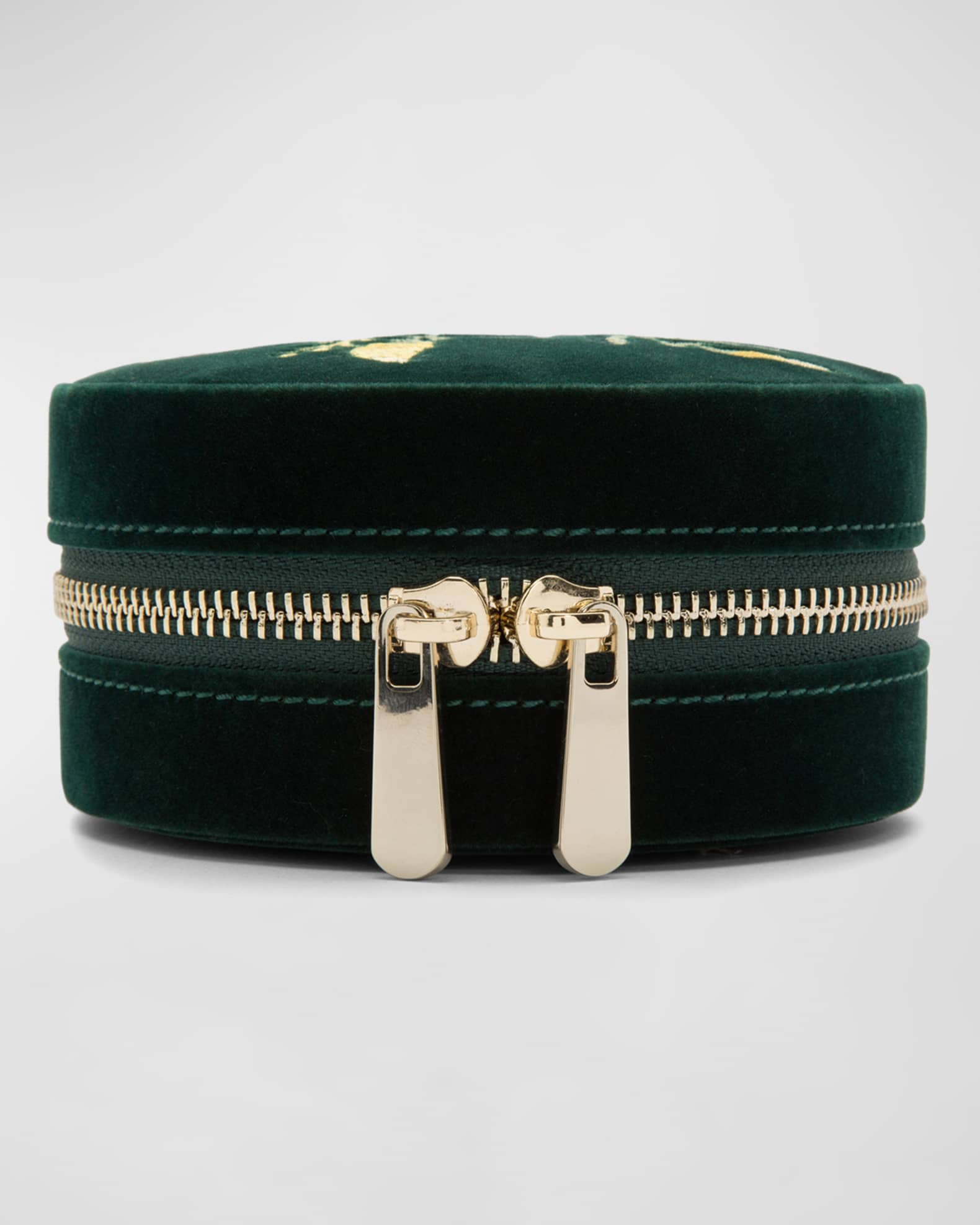 WOLF Zoe Round Travel Jewelry Case | Neiman Marcus