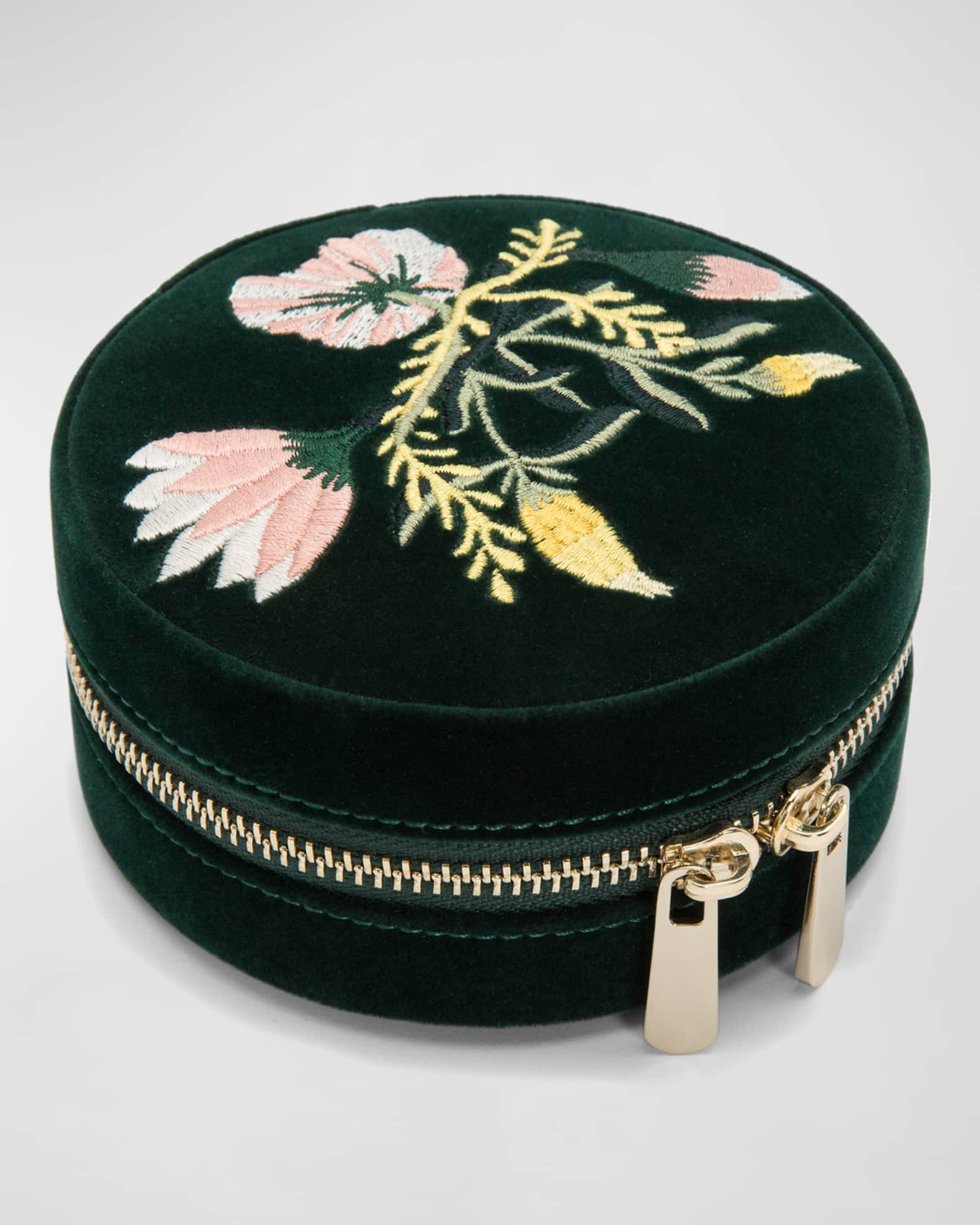 Round travel jewelry case deals