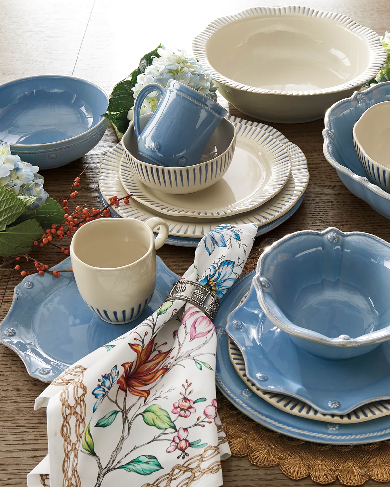 Juliska North Pole Dessert Plates Scalloped Set of