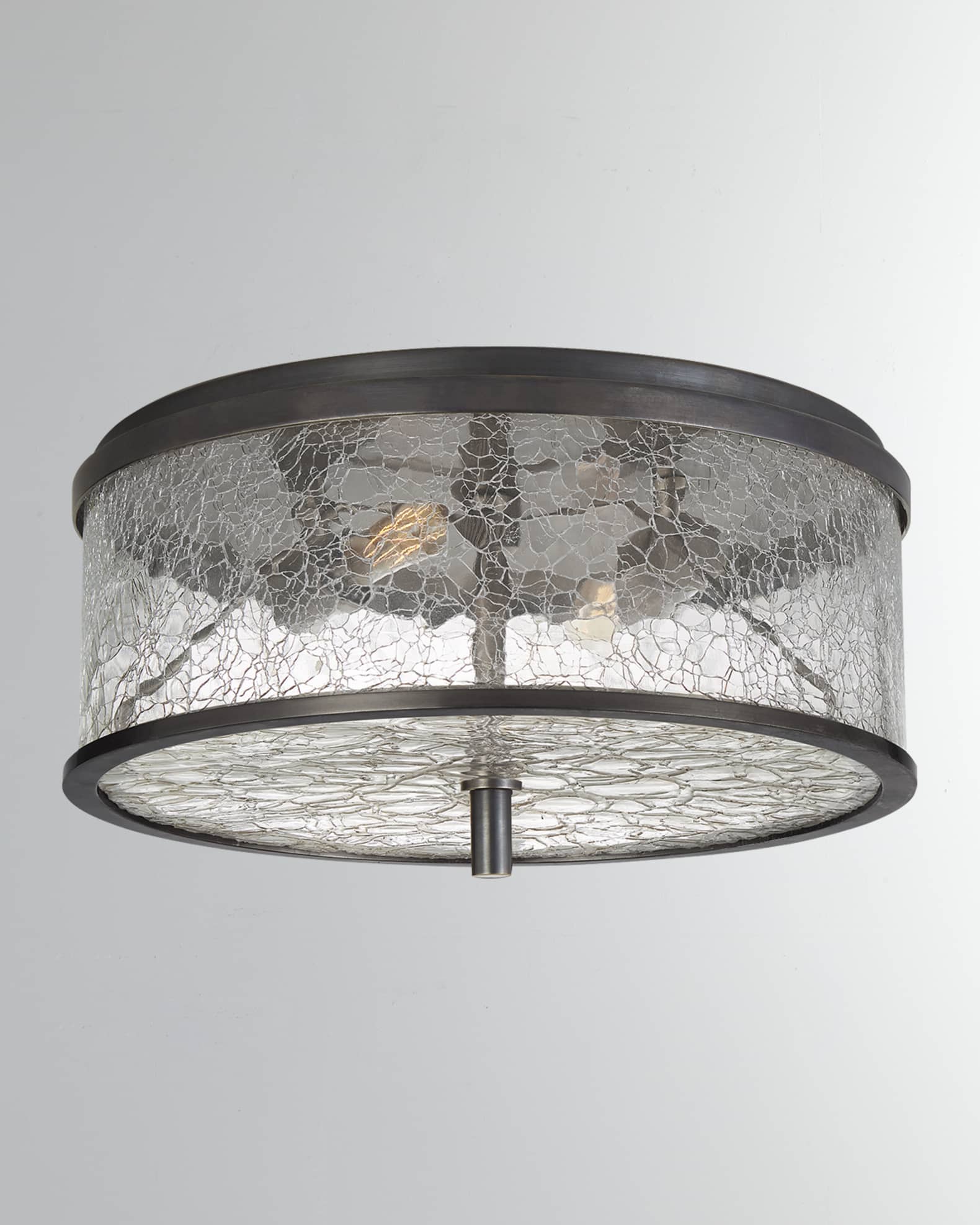 Liaison Medium Sconce with Crackle Glass, Visual Comfort