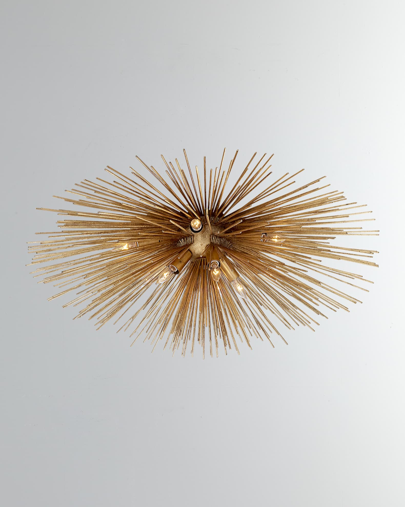 Visual Comfort Signature Ten Light Flush Mount Strada Gild