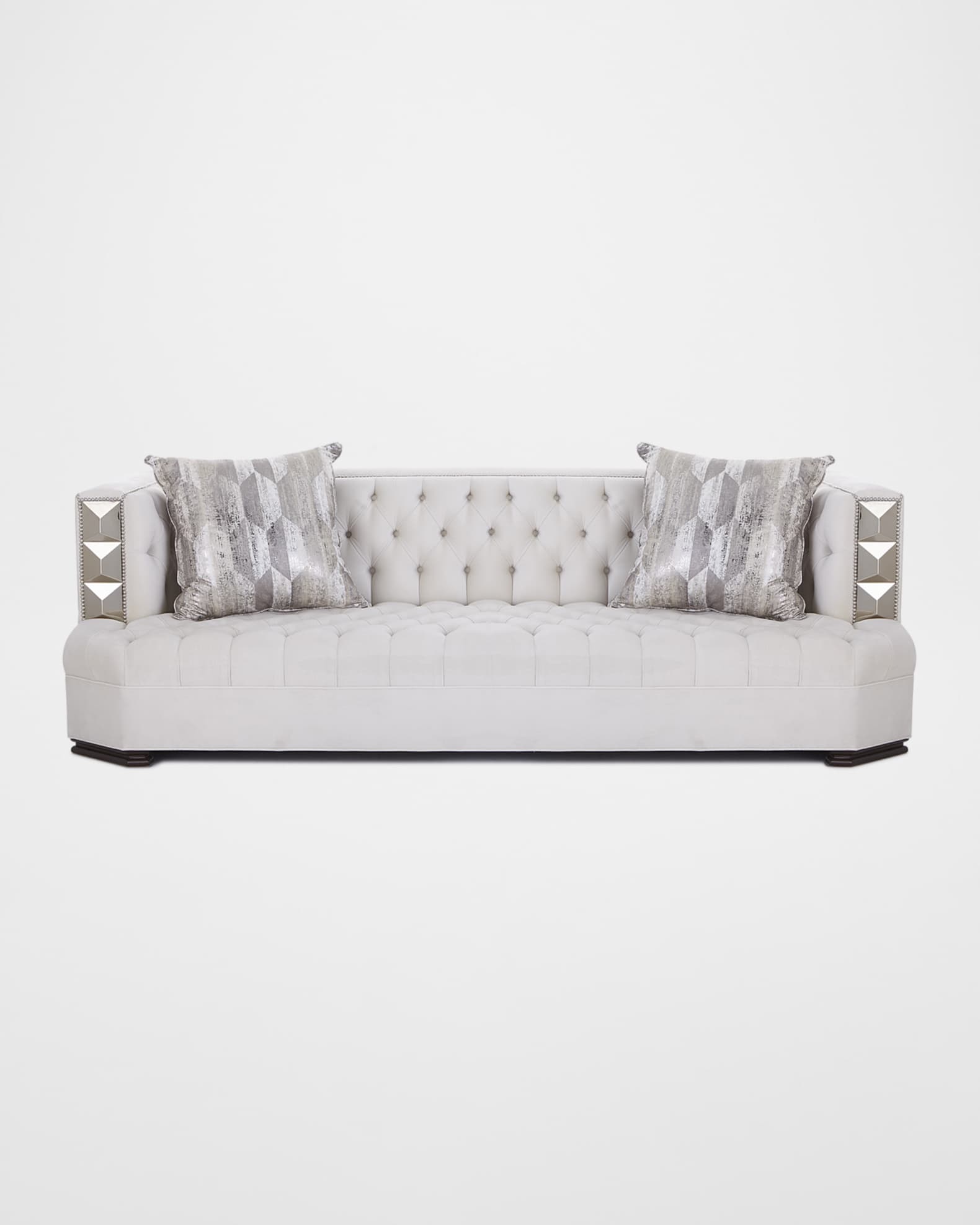 Jaclyn Tile-Trim Sofa 97" 0