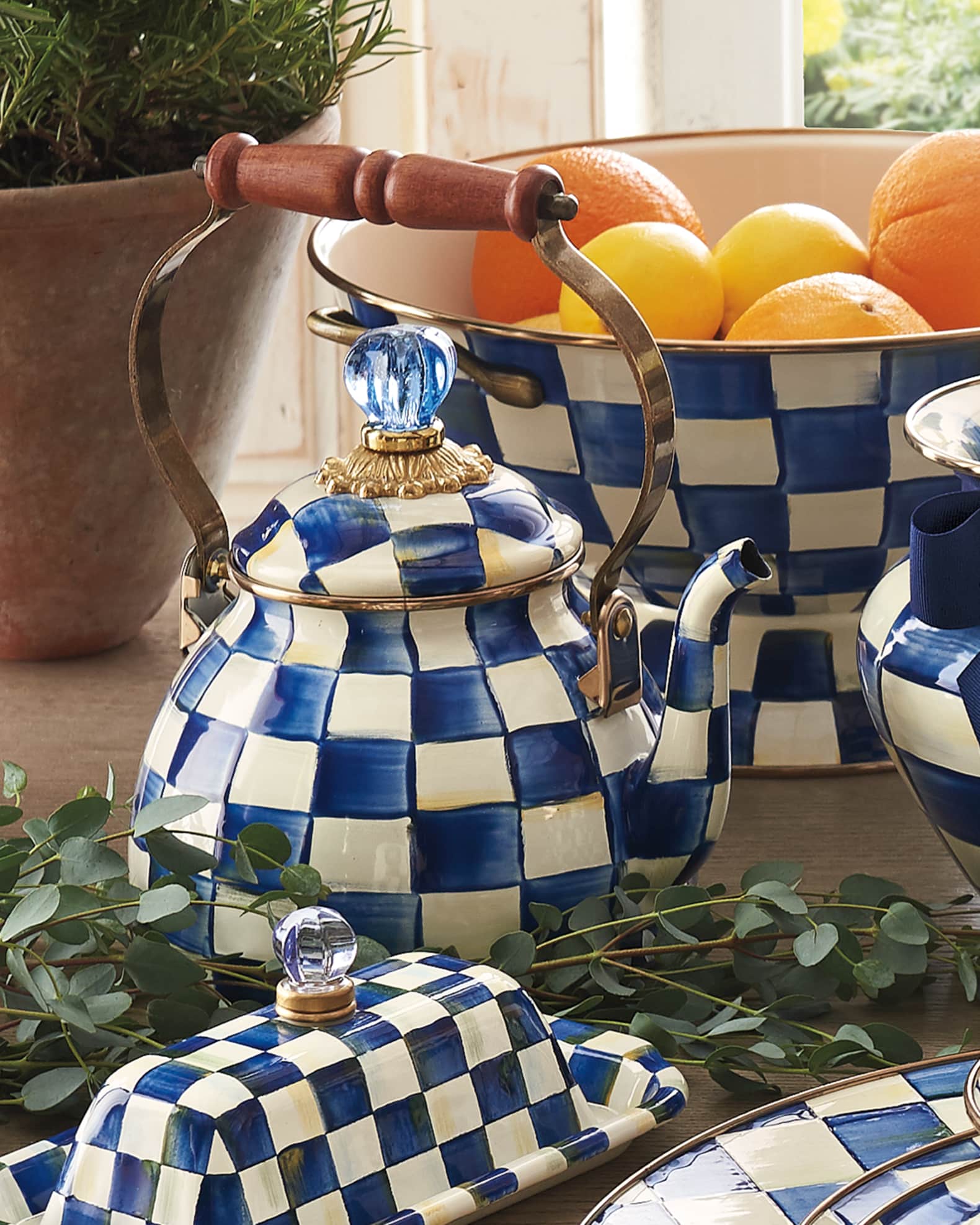 Royal Check 3-Quart Tea Kettle 1