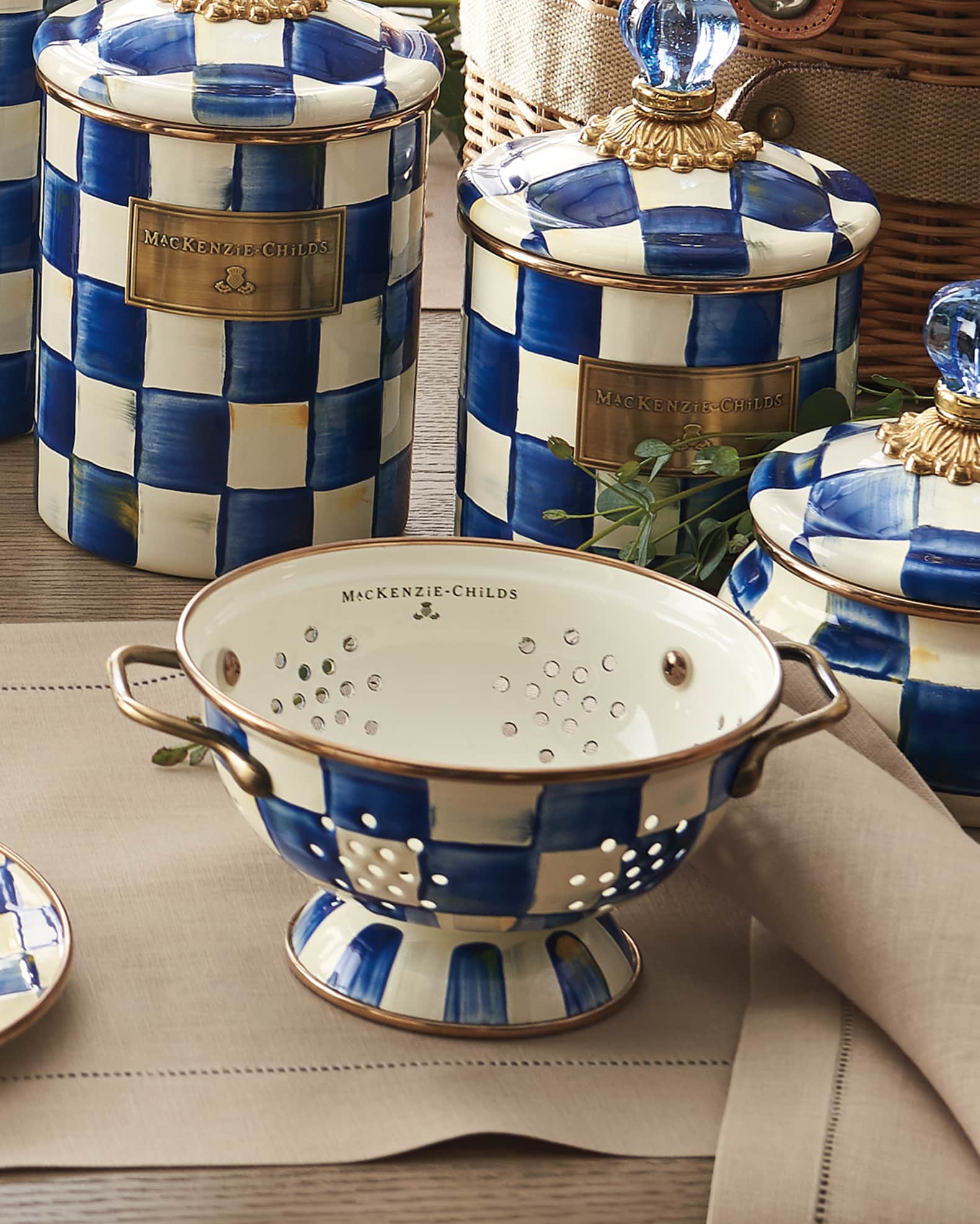 Royal Check Small Colander 1