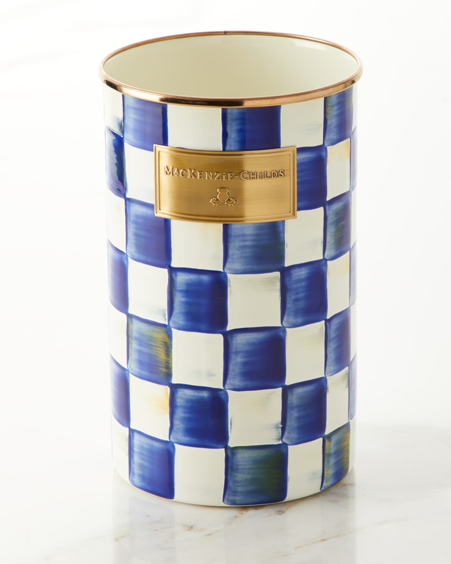 Royal Check Utensil Holder 0