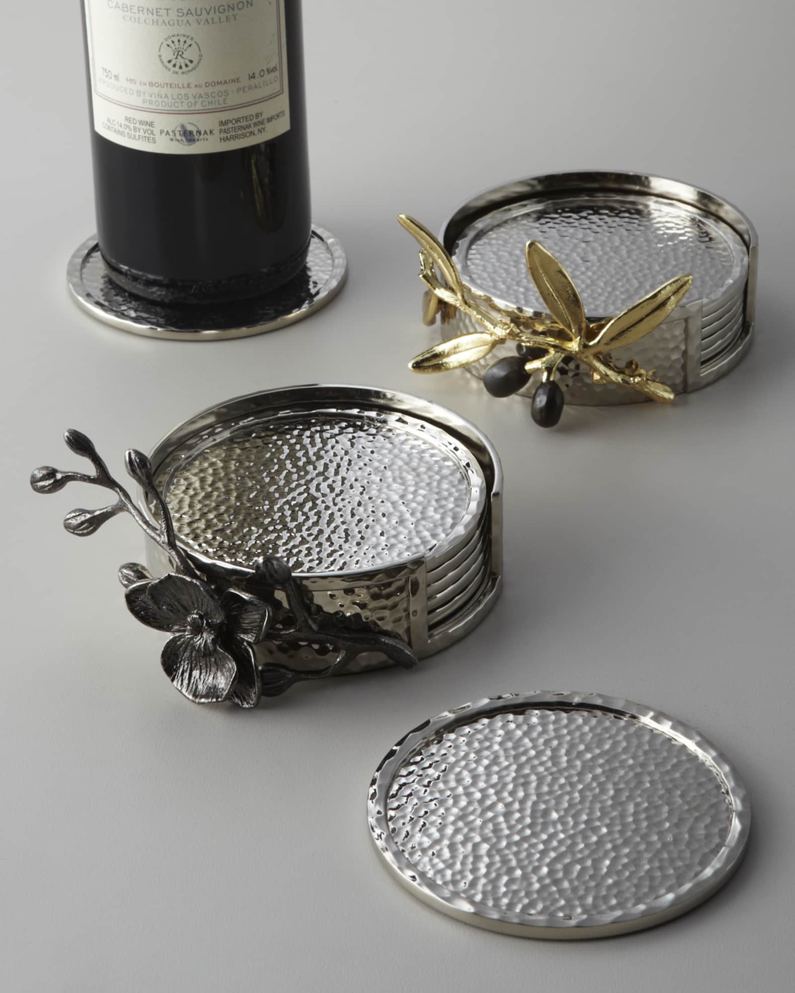 Black Orchid Coaster Set 0