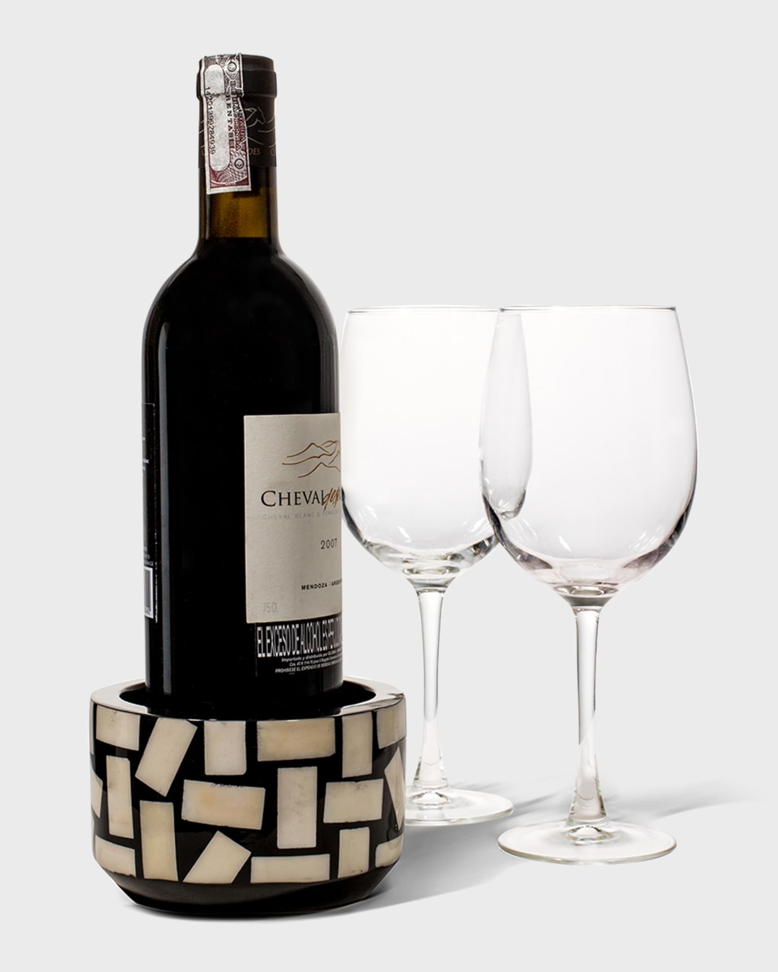 Bone Domino Wine Bottle Holder 1