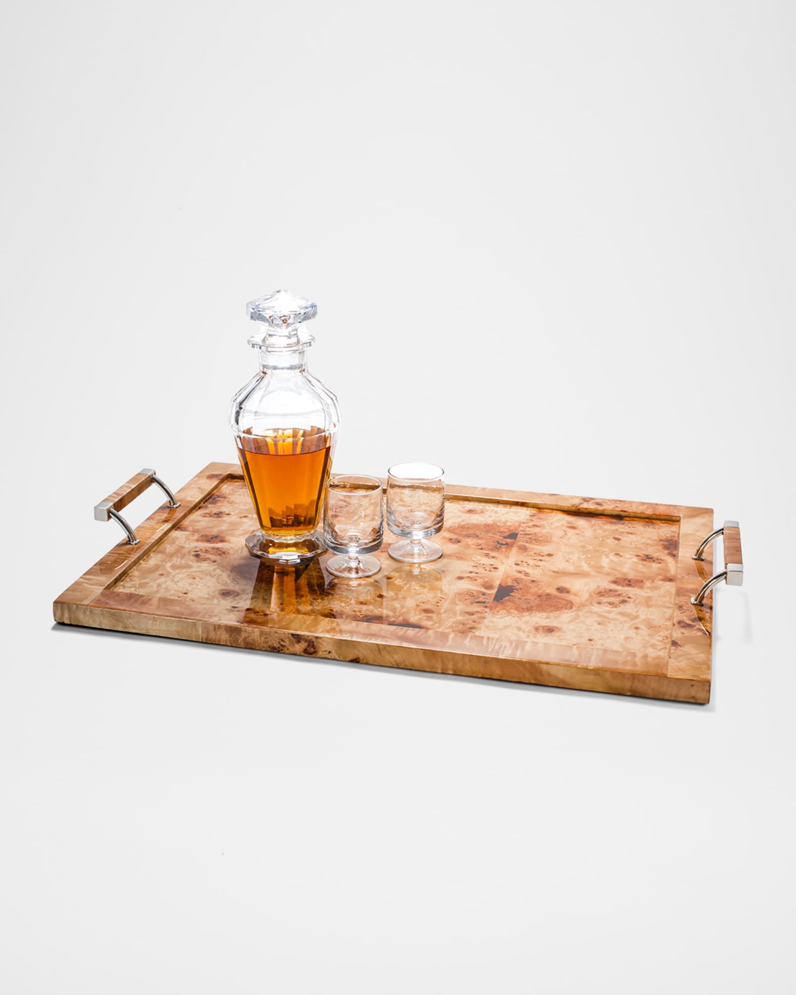 Burl Veneer Large Tray 1