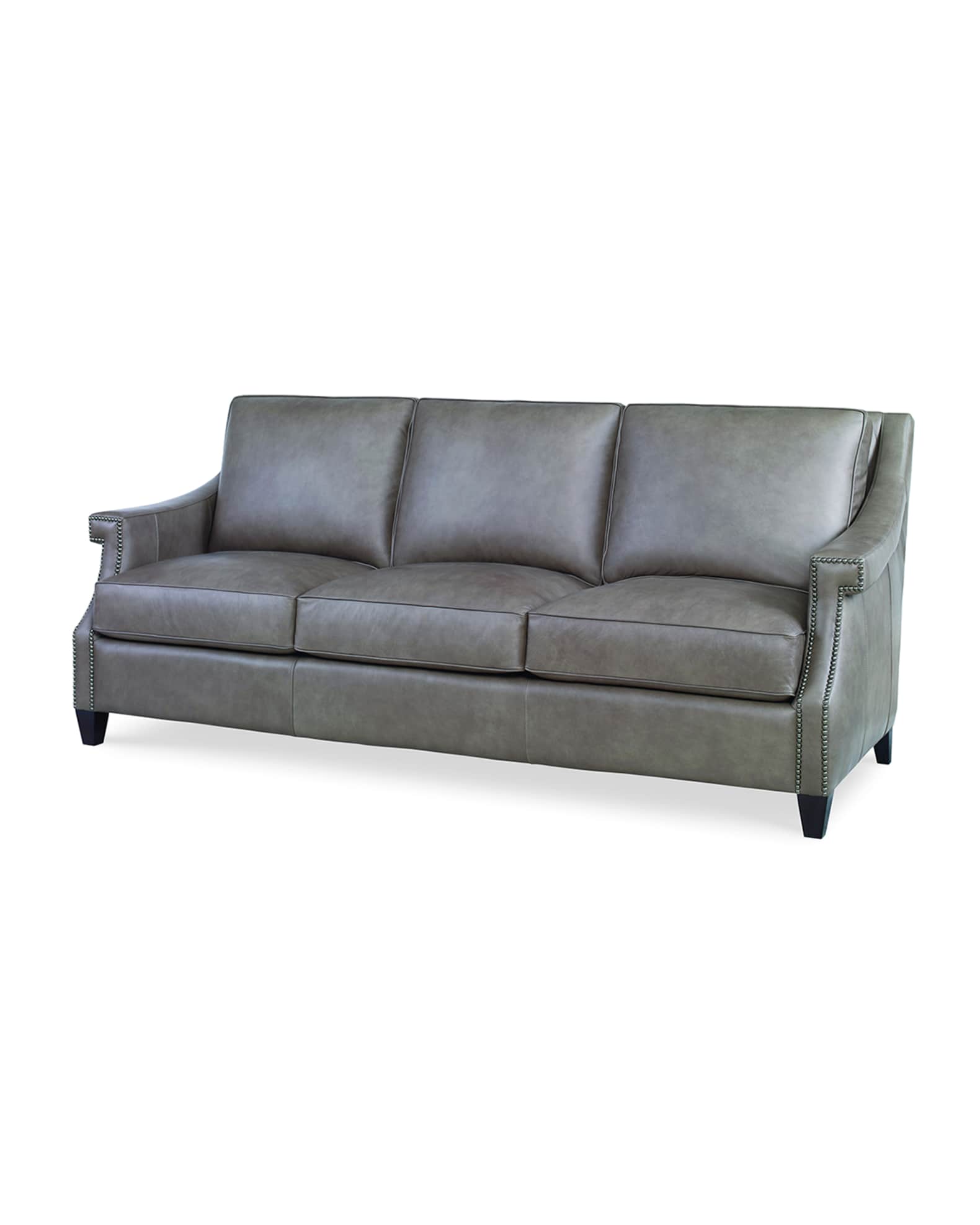 Century Furniture Ashten Leather Sofa, 82" Neiman Marcus