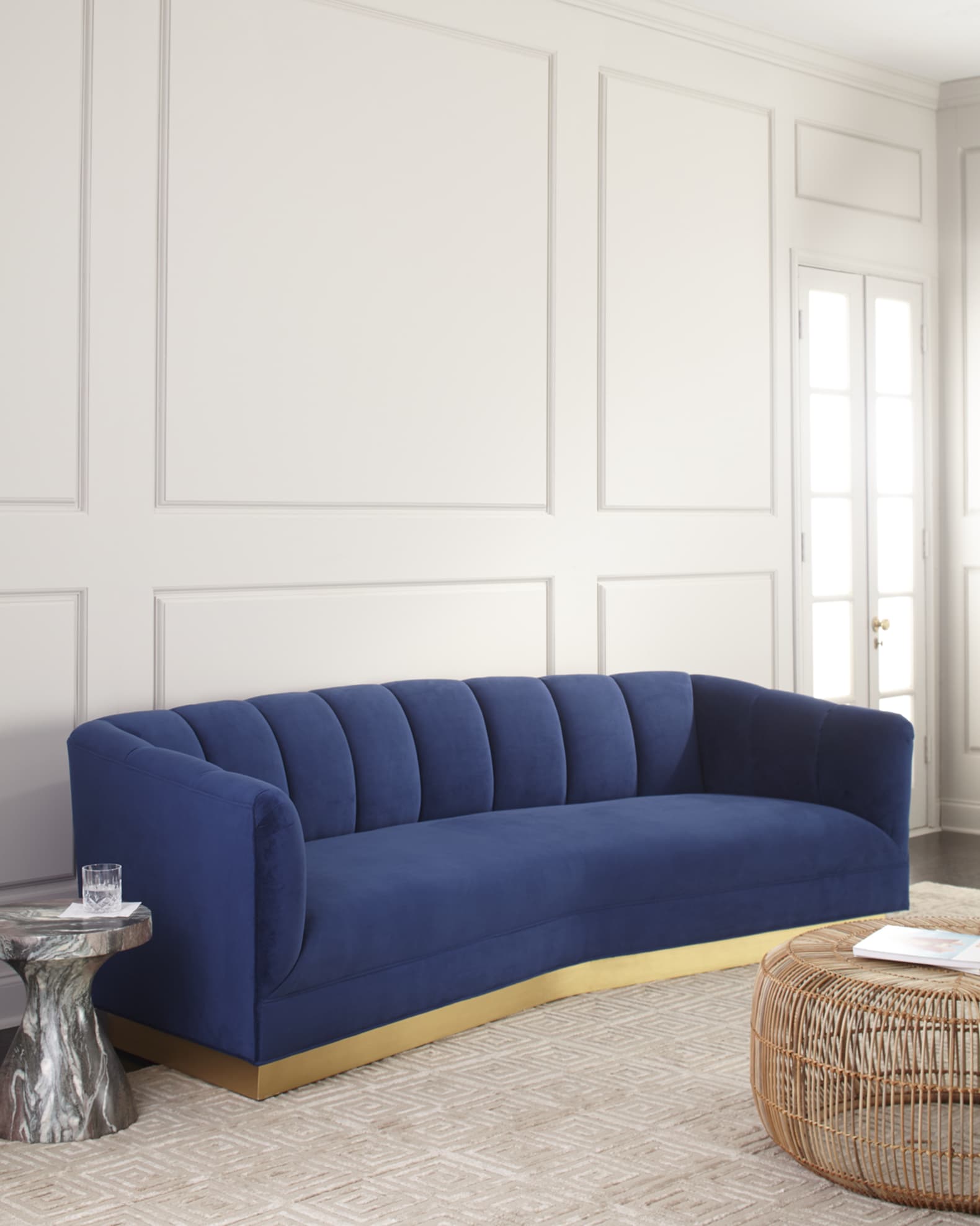 Charles Boomerang Sofa 97" 1