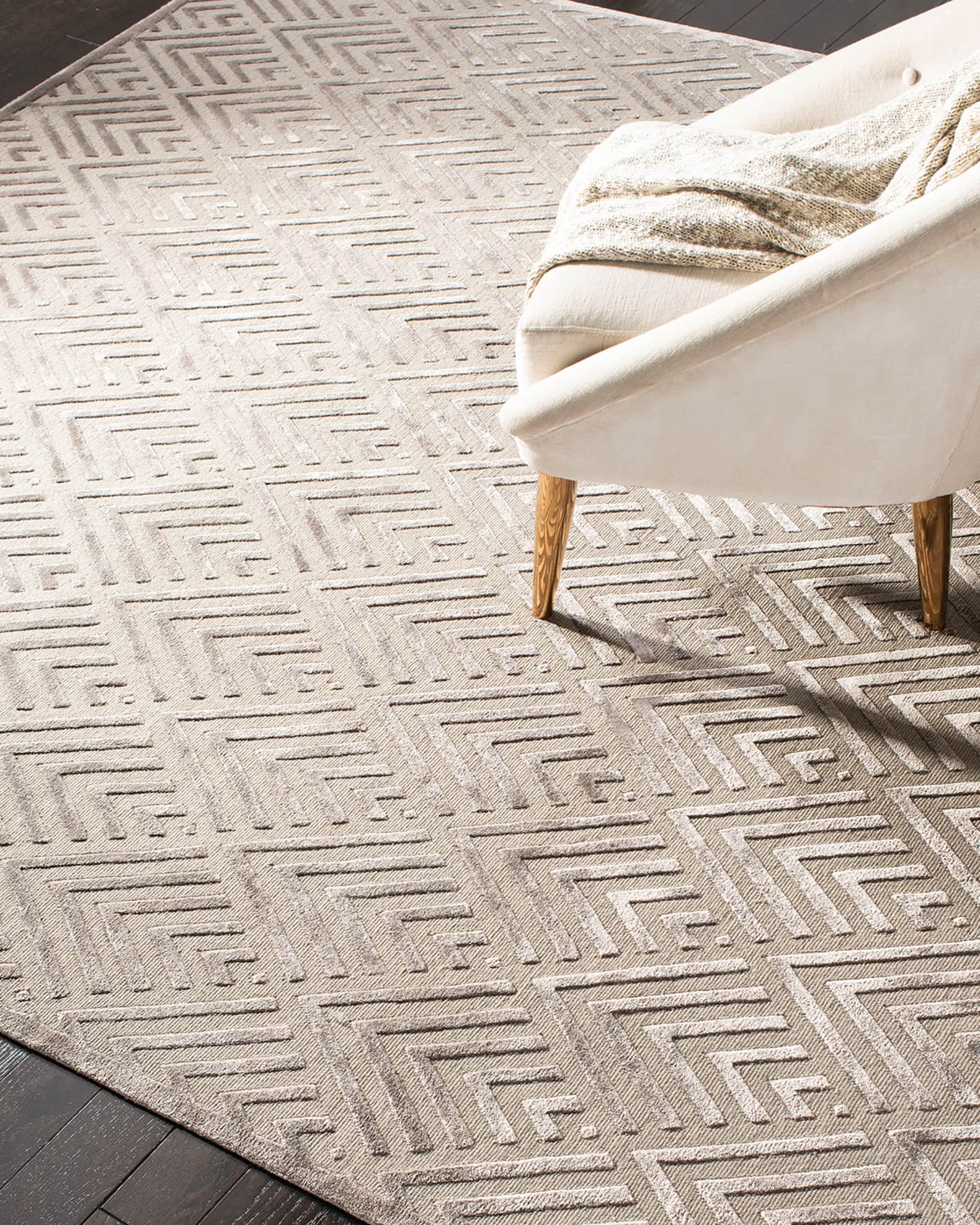 Jazz Age Hand-Knotted Rug 1