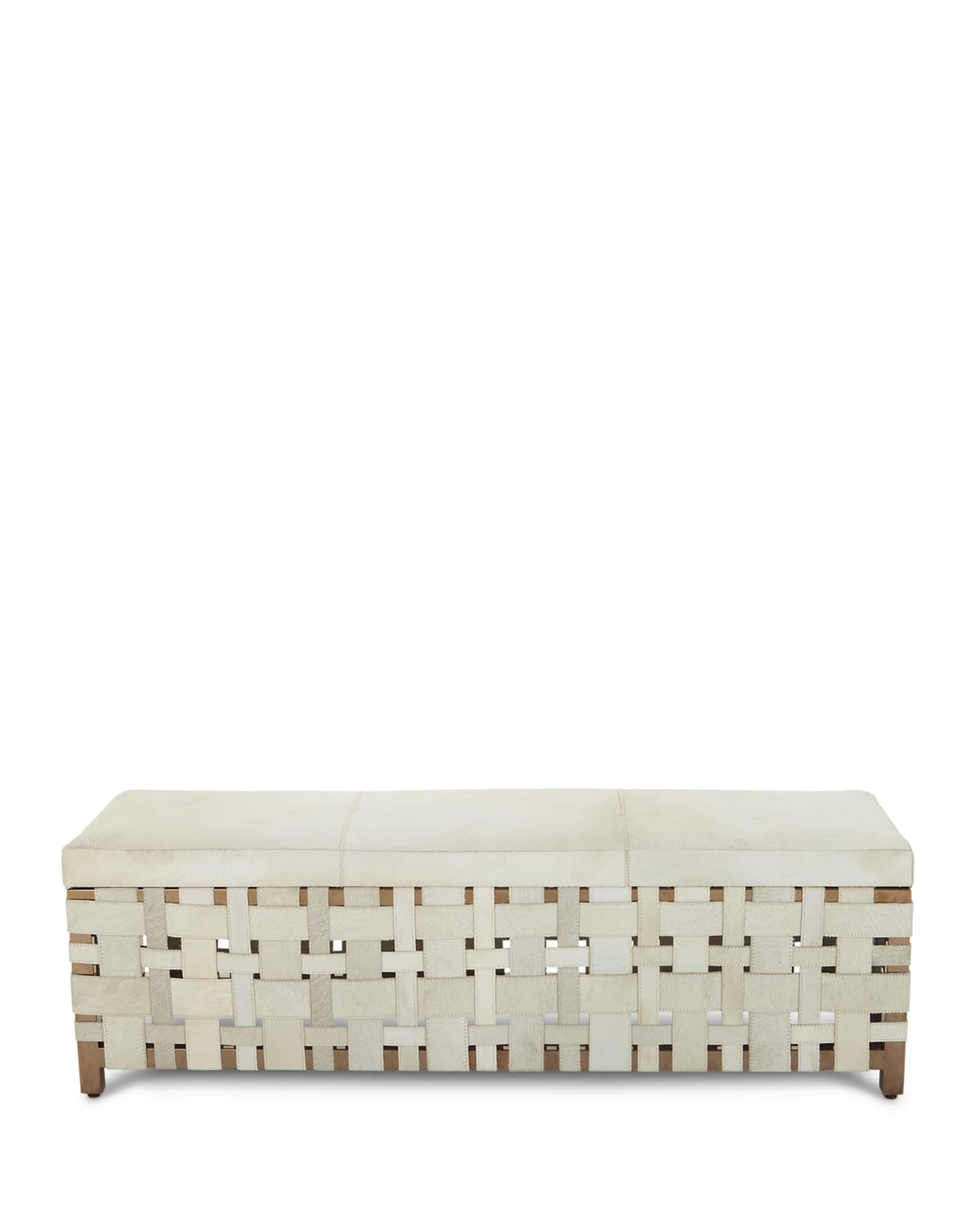 Ellis Hair Hide Bench 1