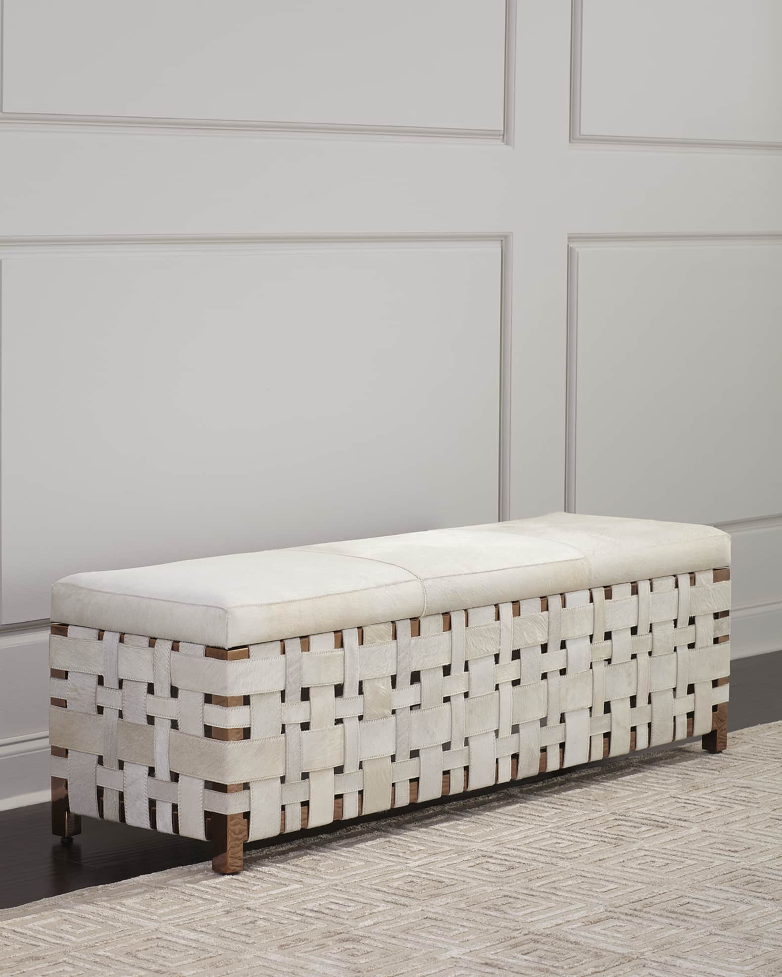 Ellis Hair Hide Bench 0