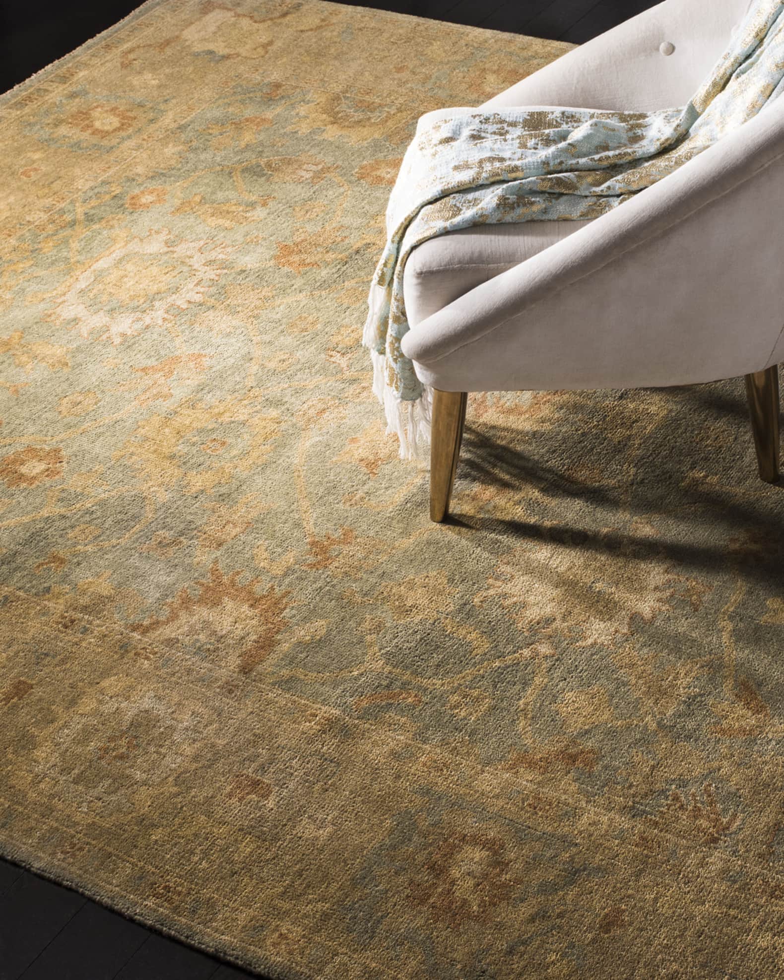 Vegetable Vine Oushak Rug 1