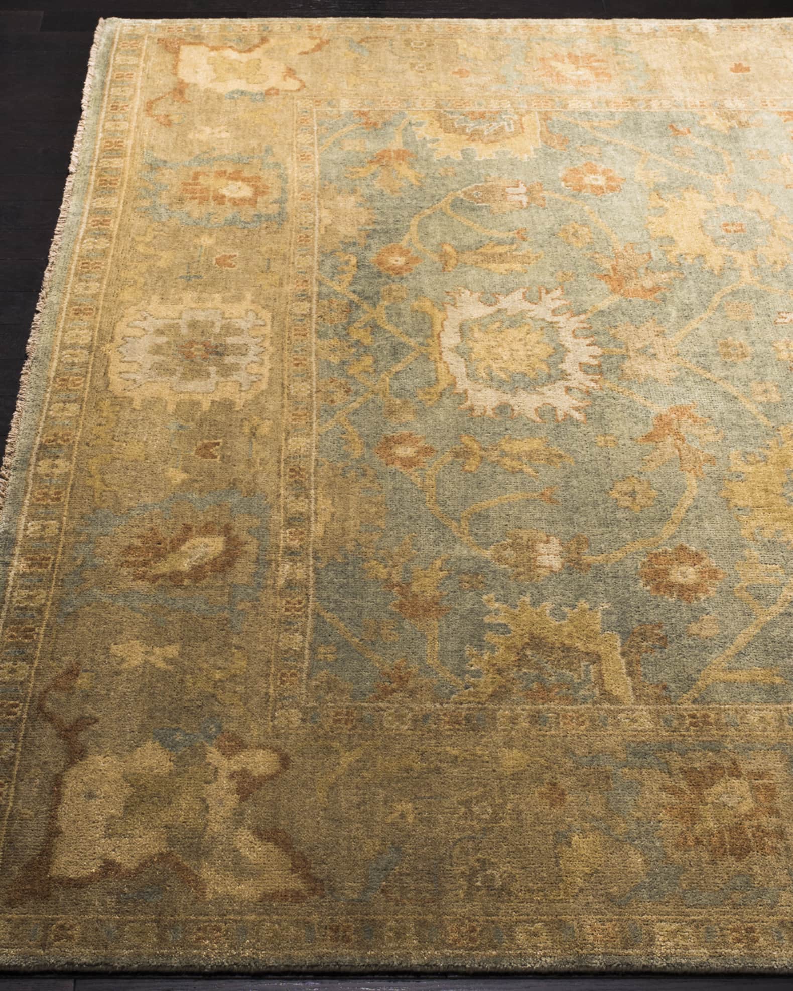Vegetable Vine Oushak Rug 0