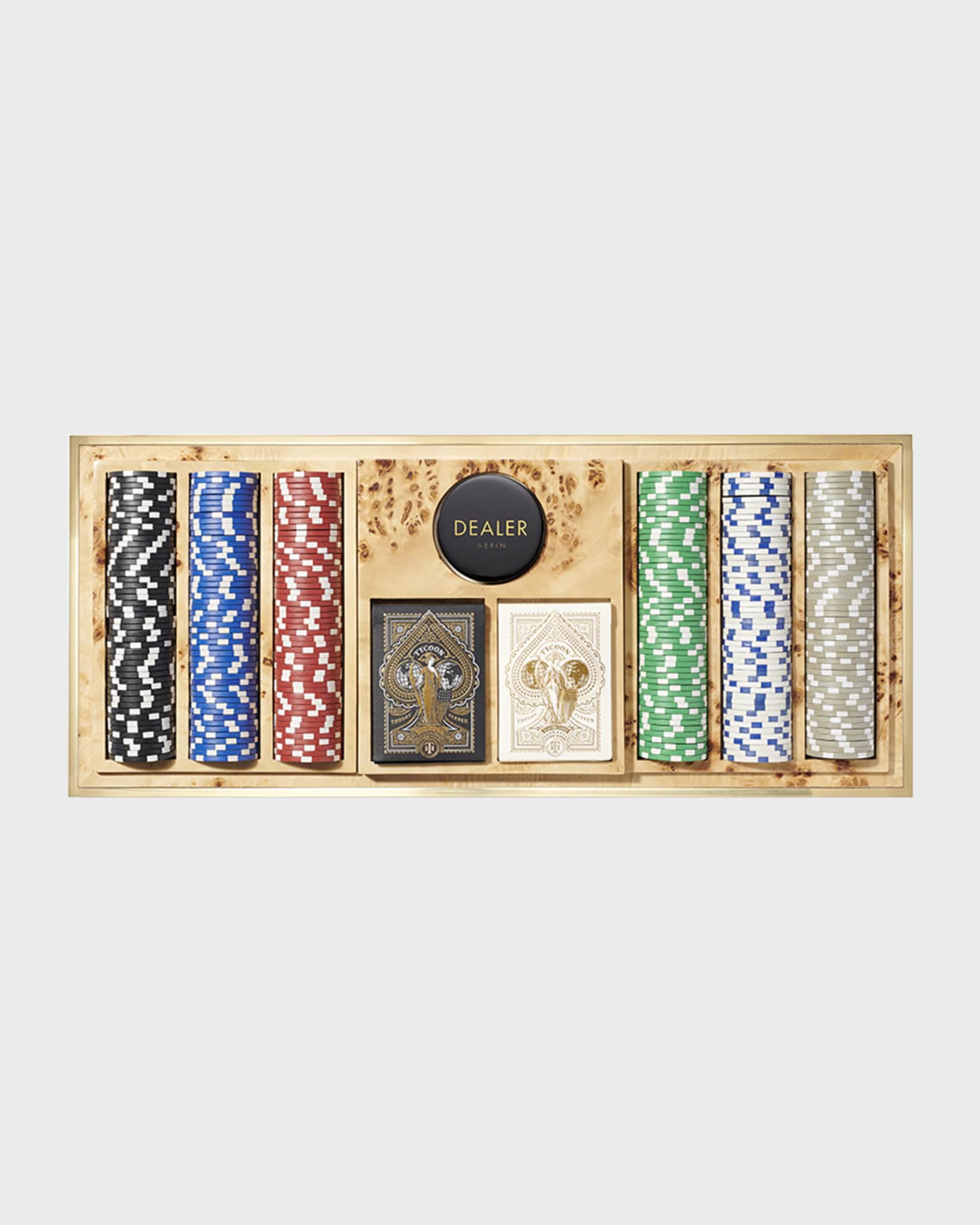 Faux Shagreen Poker Set 0