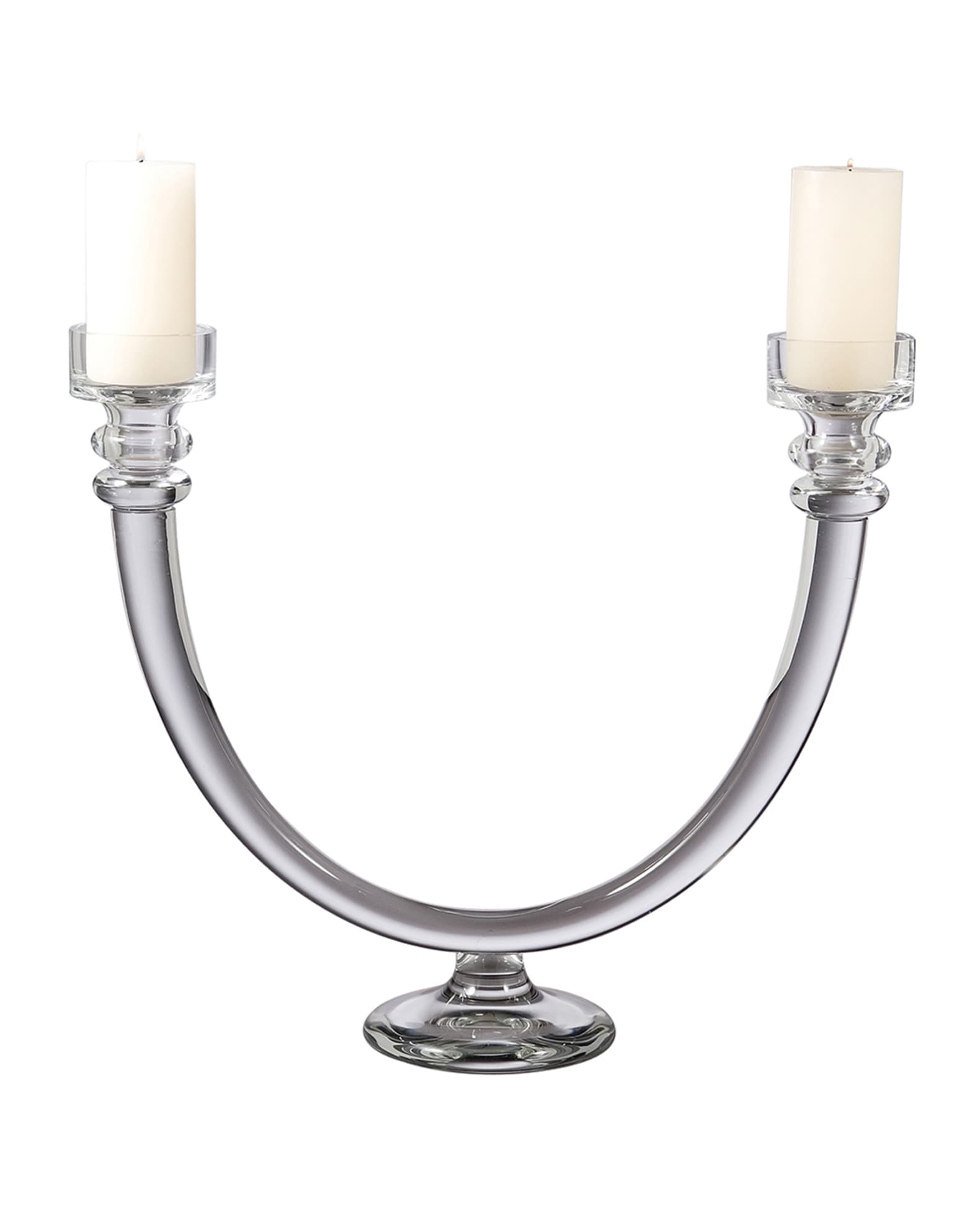 Global Views Two Lite Glass Tube Candle Holder Neiman Marcus