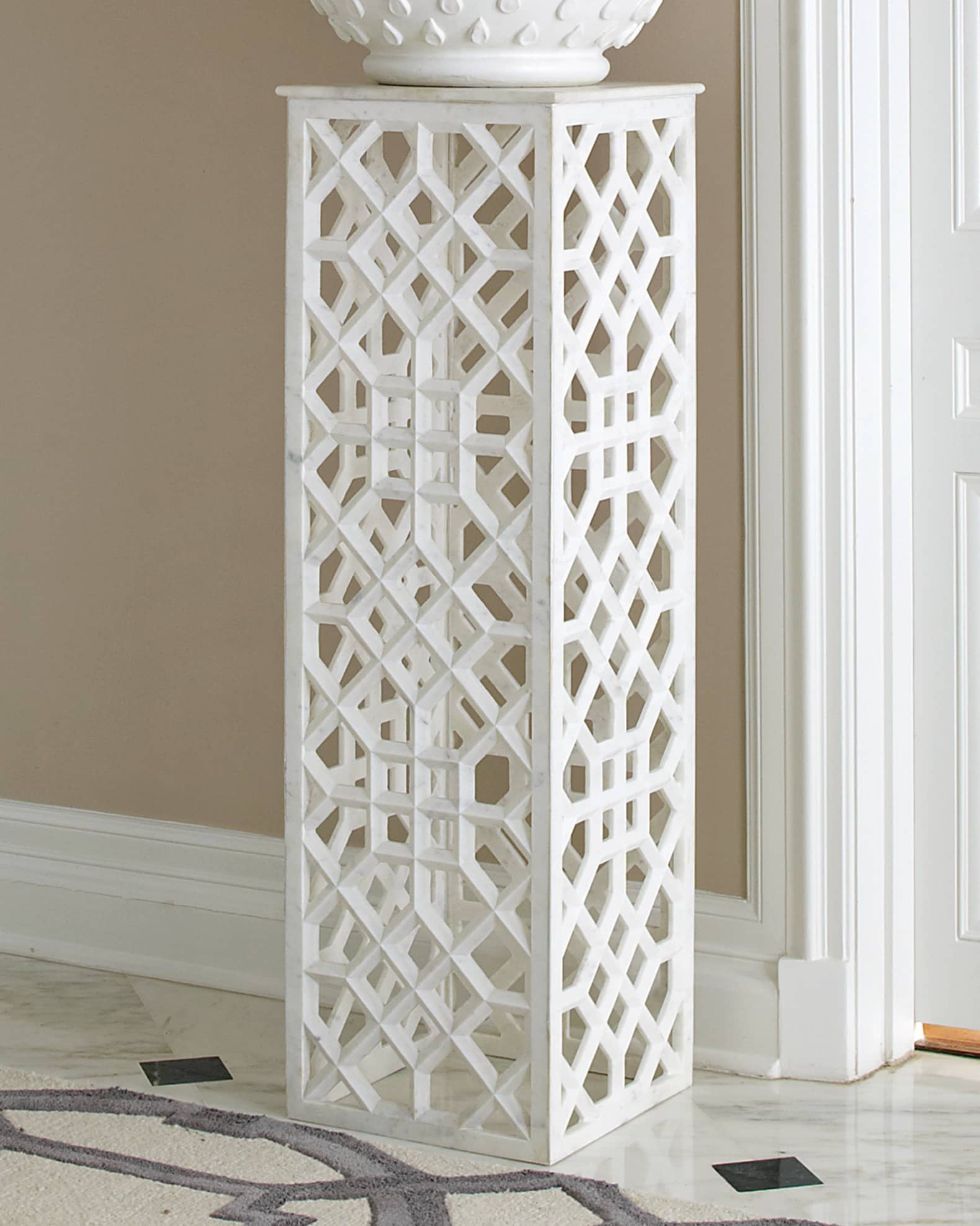 Marble Fret Pedestal 0