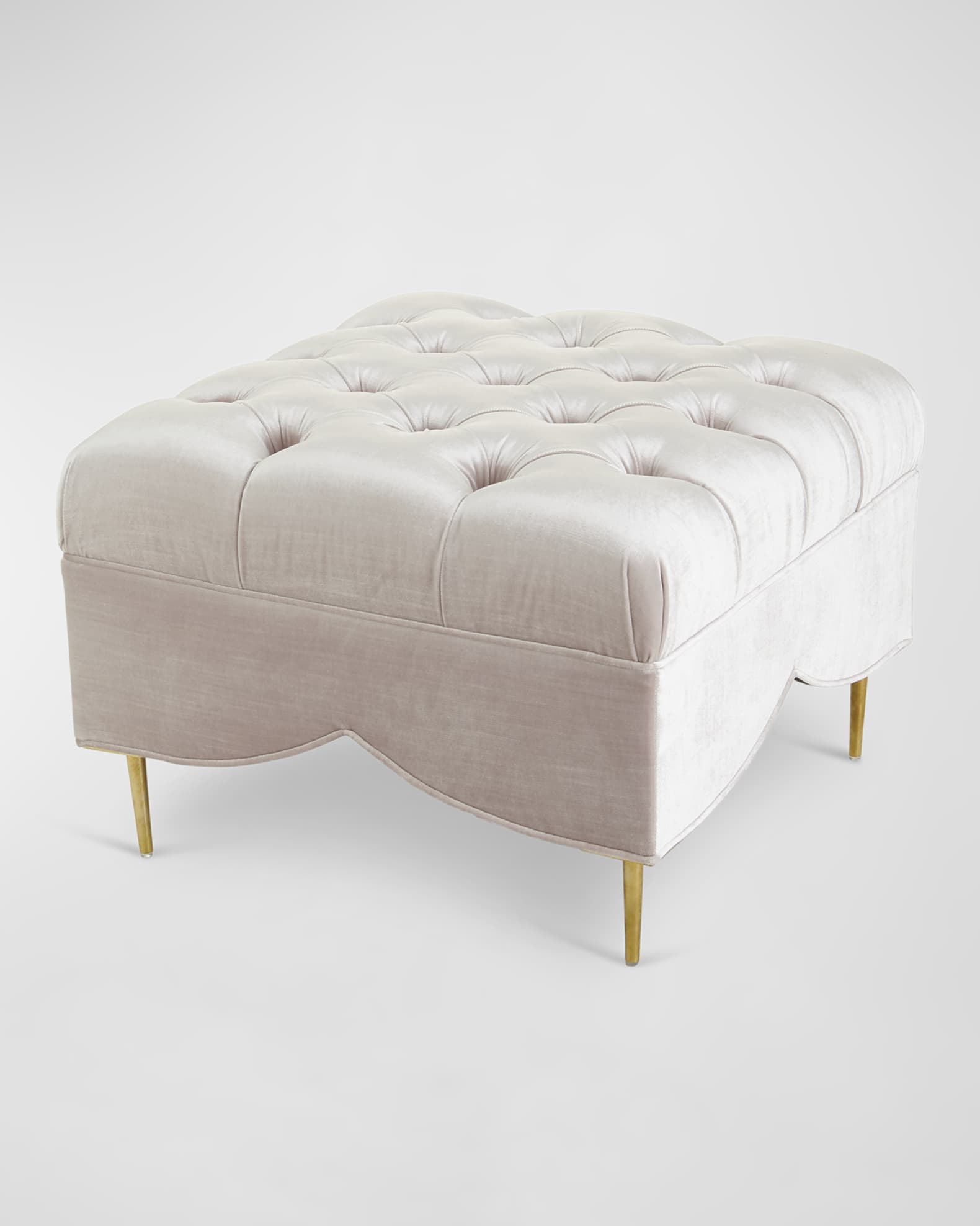 Valentina Tufted Ottoman 0