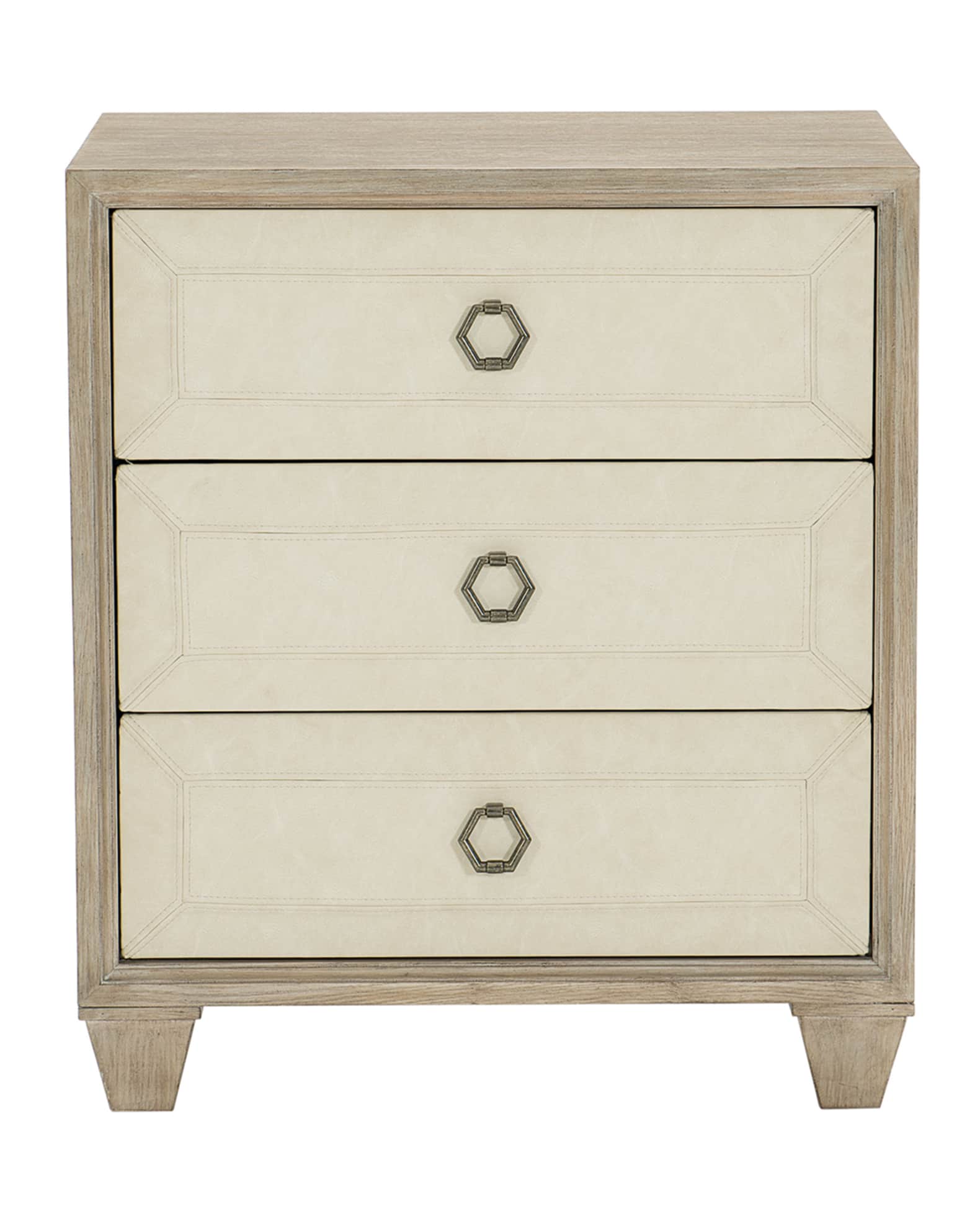 Santa Barbara Fabric-Trim Small Night Stand 1