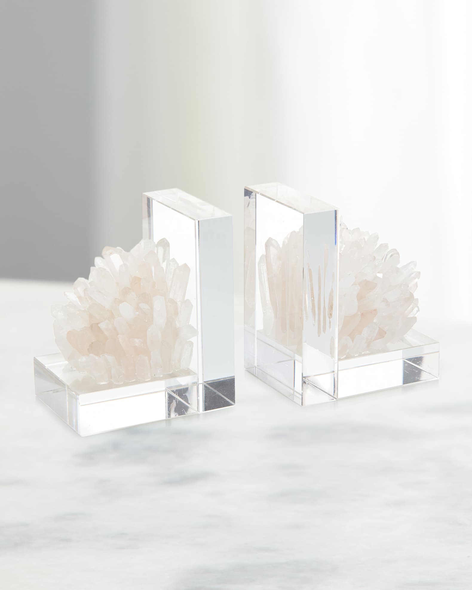Quartz Crystal Book Ends 0