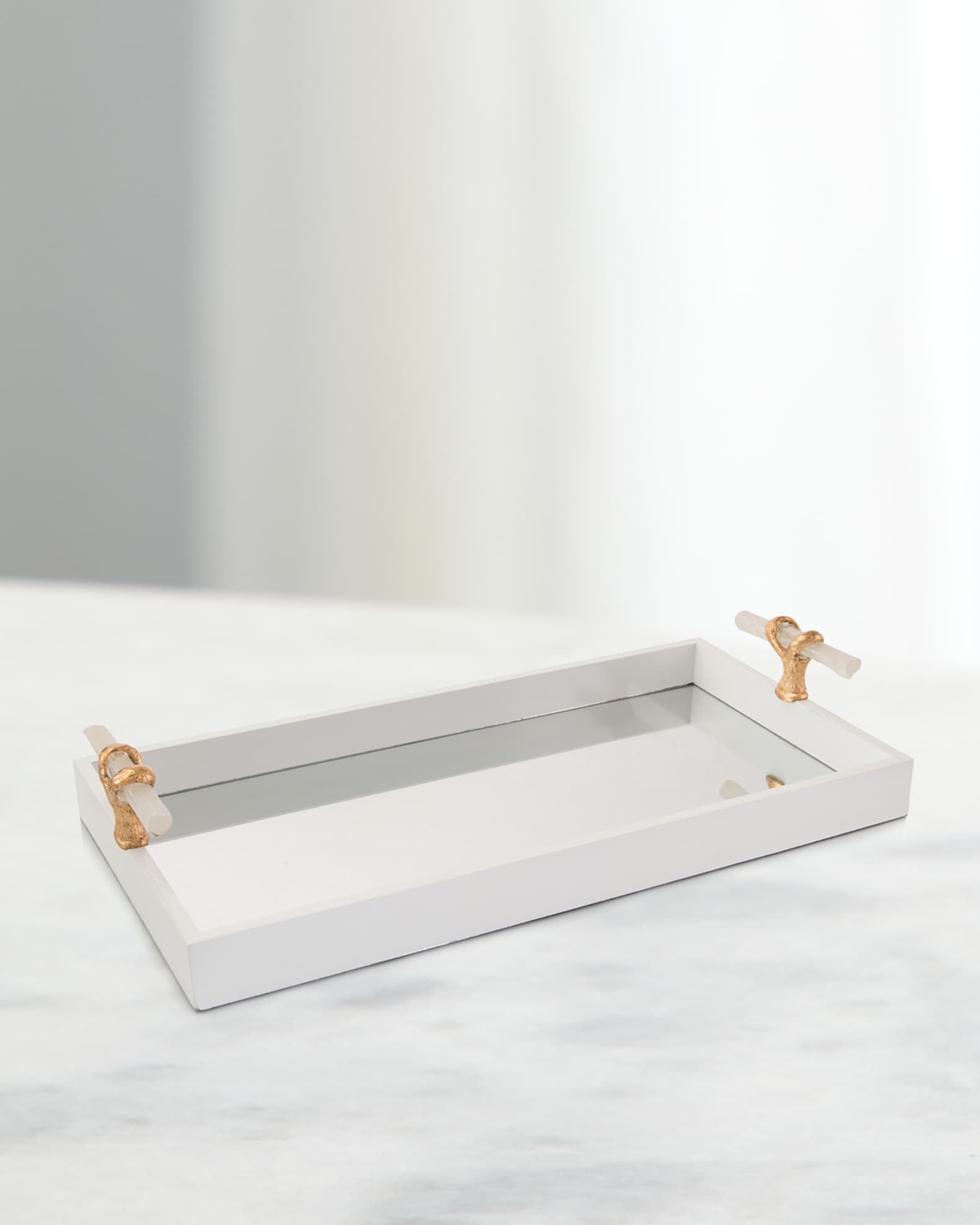 Tray with Selenite Handles 0