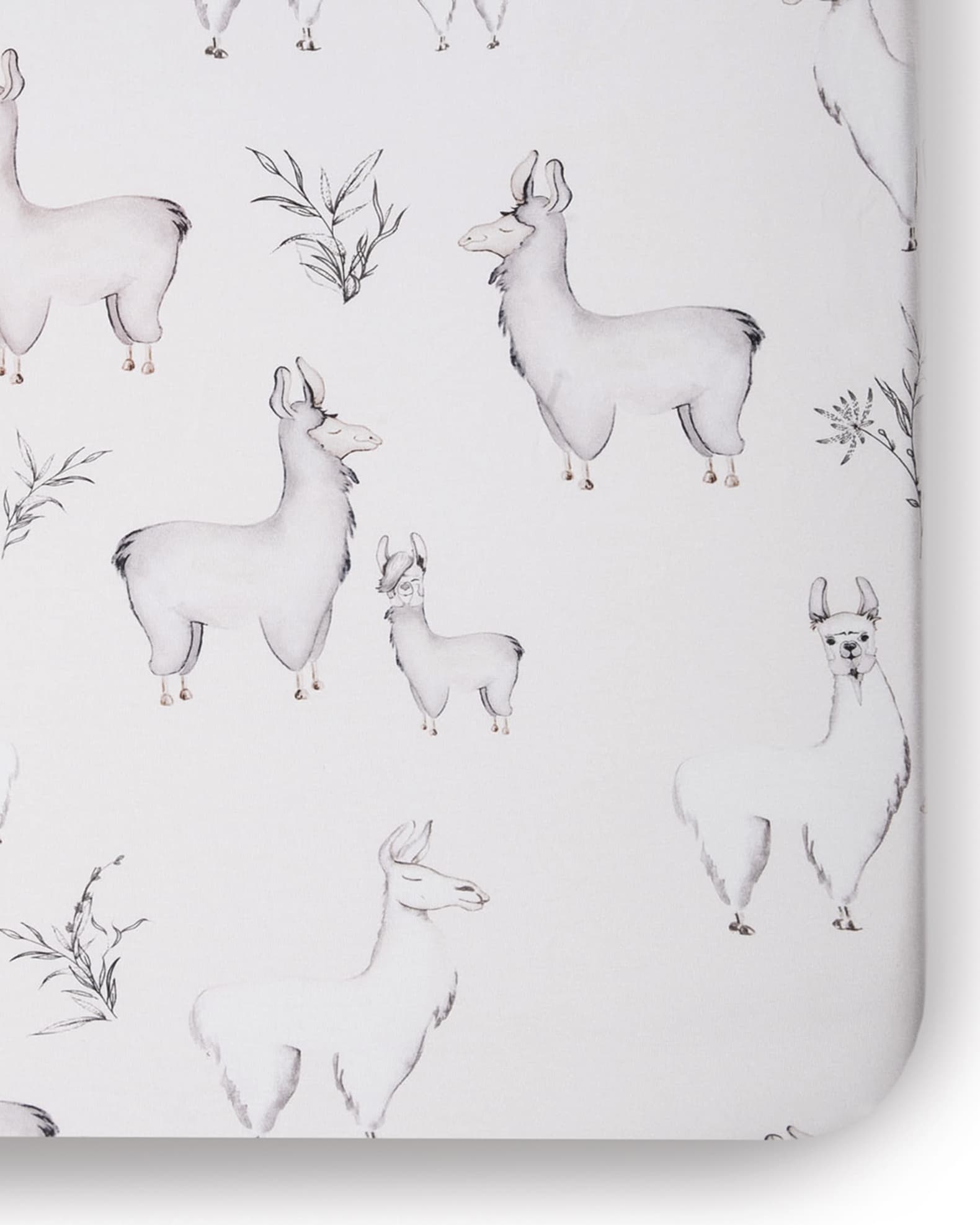 Llama Jersey Crib Sheet 0