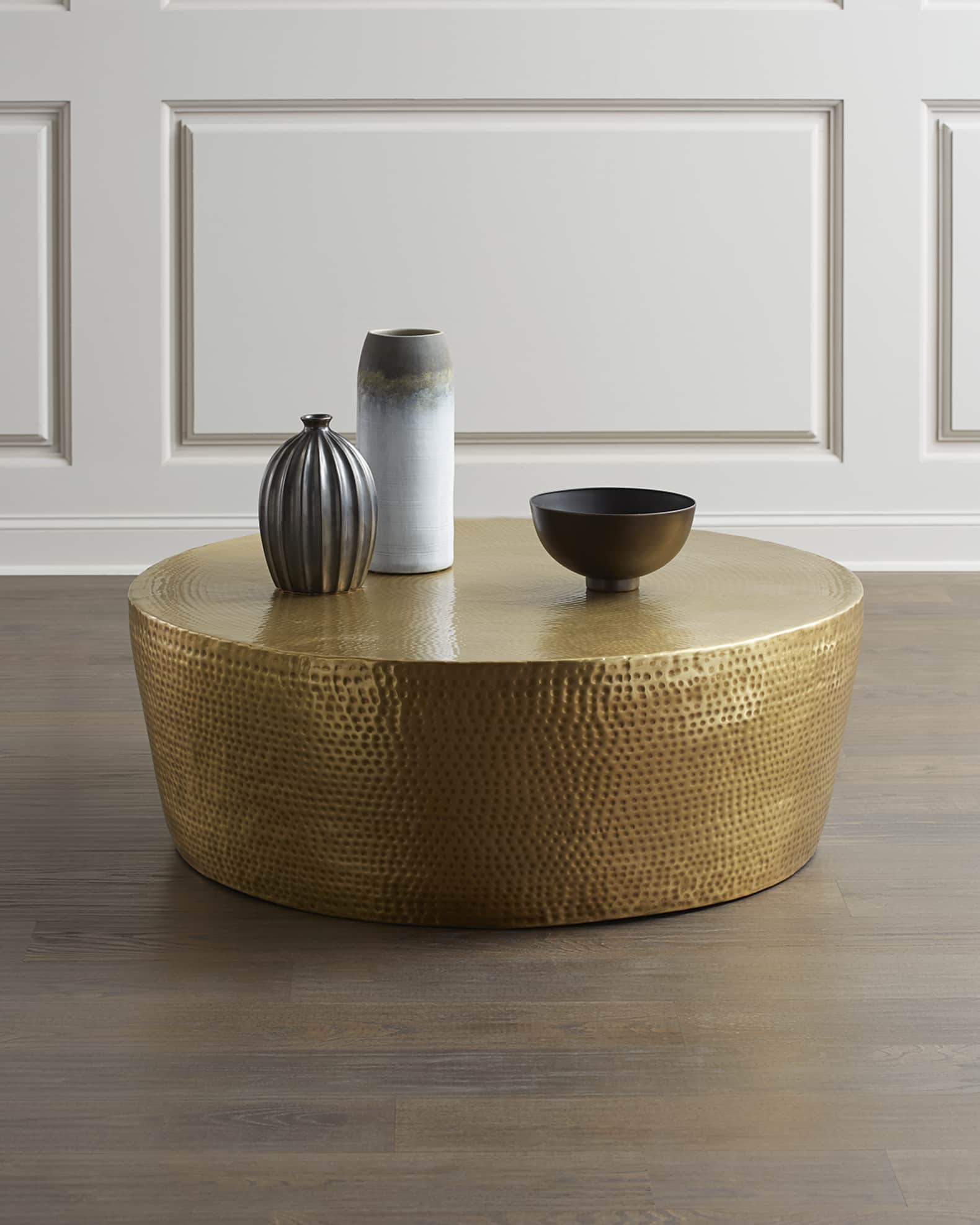 Izmir Hammered Brass Coffee Table 0