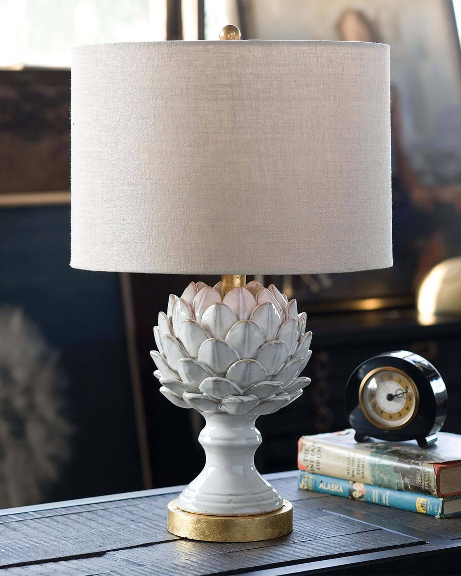 Regina Andrew Leafy Artichoke Ceramic Table Lamp Neiman Marcus