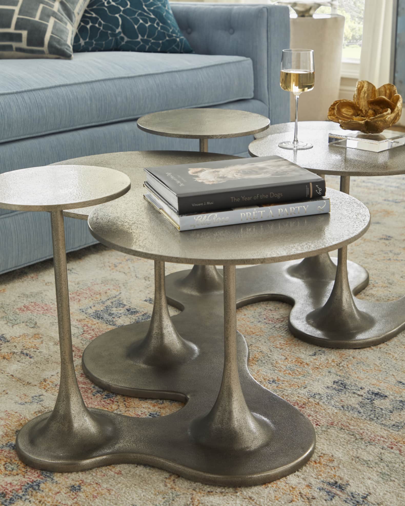 Bernhardt mirrored coffee table sale