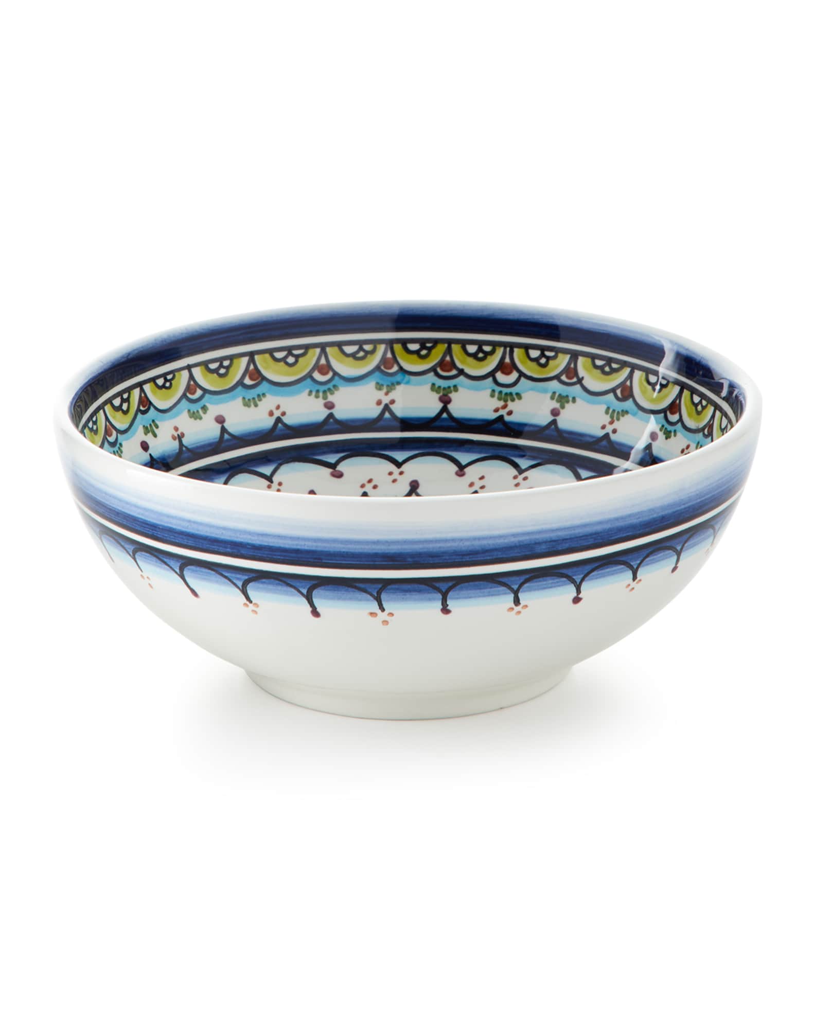 Pavoes Blue Green Cereal Bowls, Set of 4 0