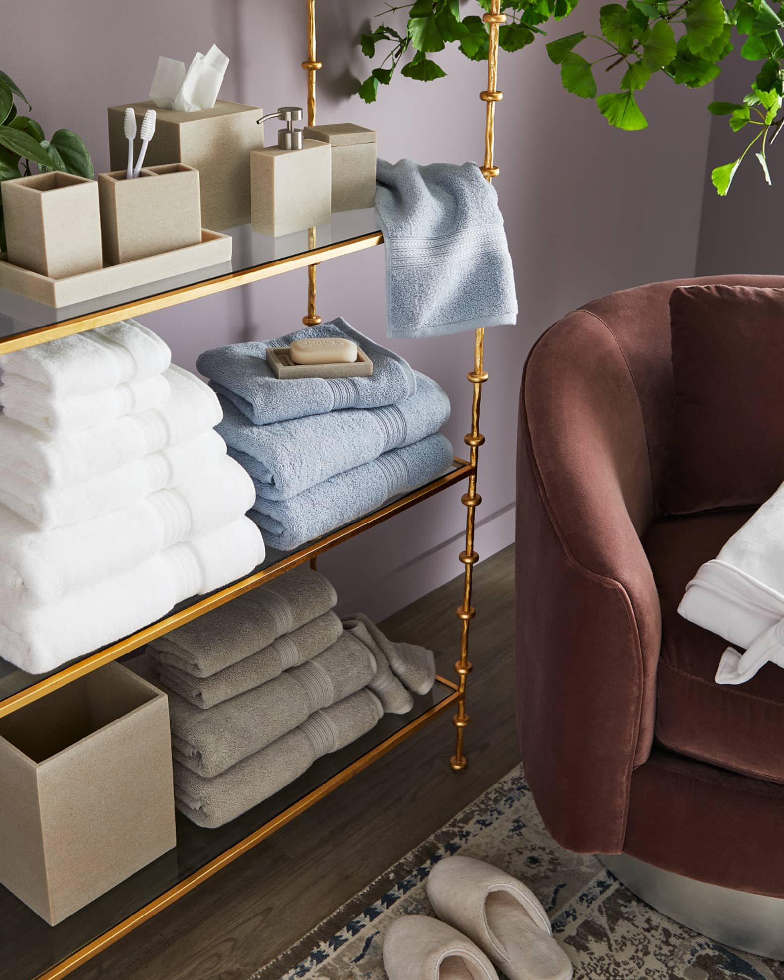 Kassatex SixPiece Essentials Towel Set Neiman Marcus