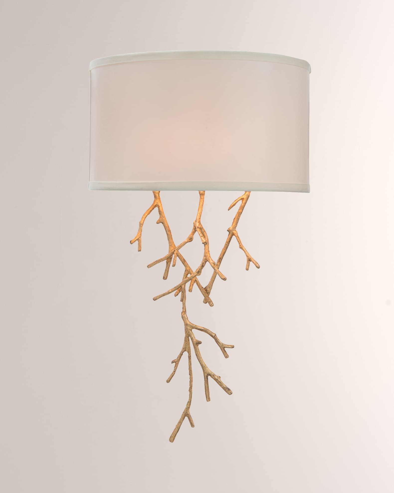 JohnRichard Collection Spiked Gold Single Sconce Neiman Marcus