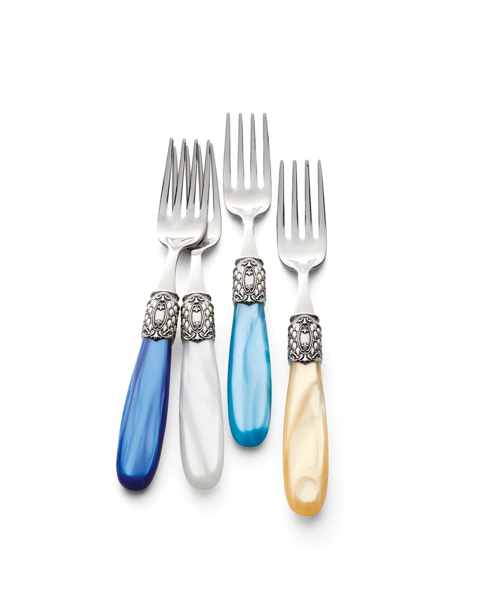 Neiman Marcus 20Piece Victoria Shine Flatware Set, Blue Neiman Marcus