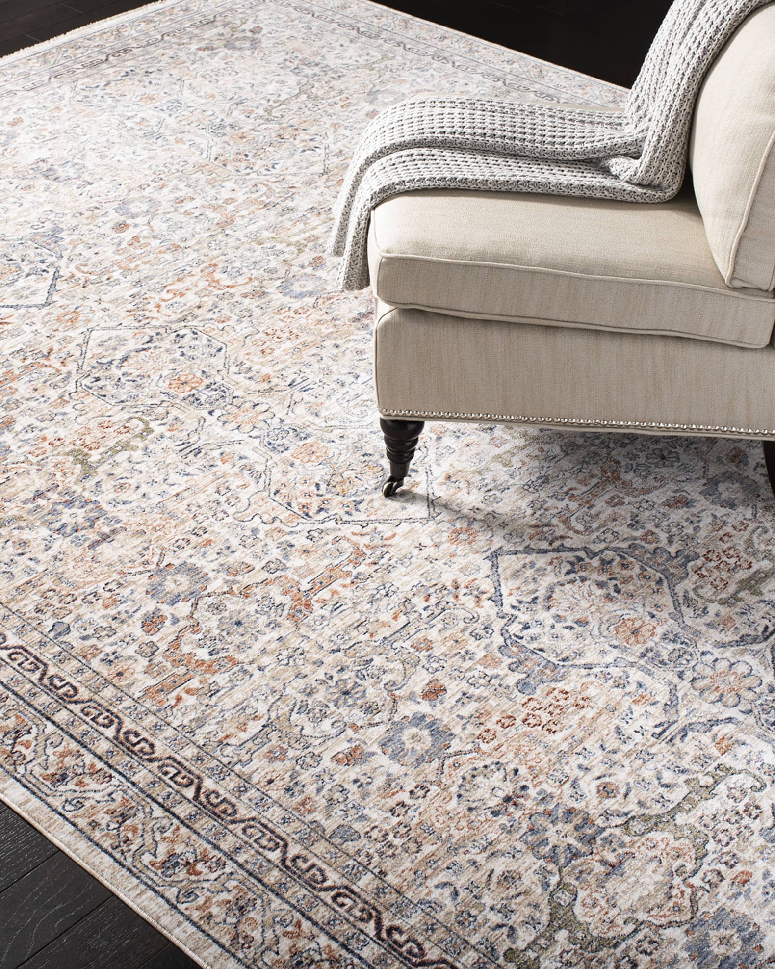 Belvoir Ivory Power-Loomed Rug 0