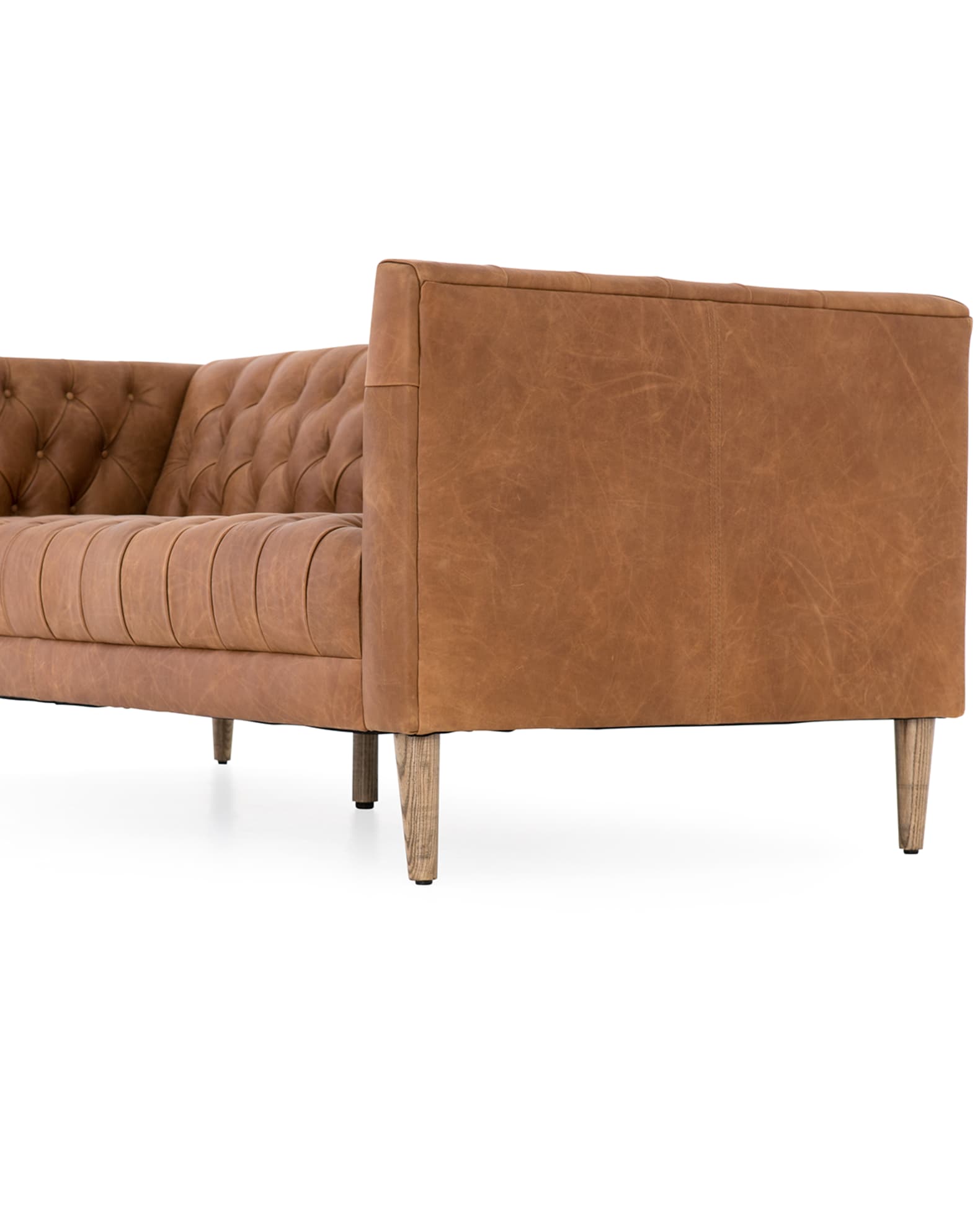 Four Hands Lena Leather Tufted Sofa | Neiman Marcus