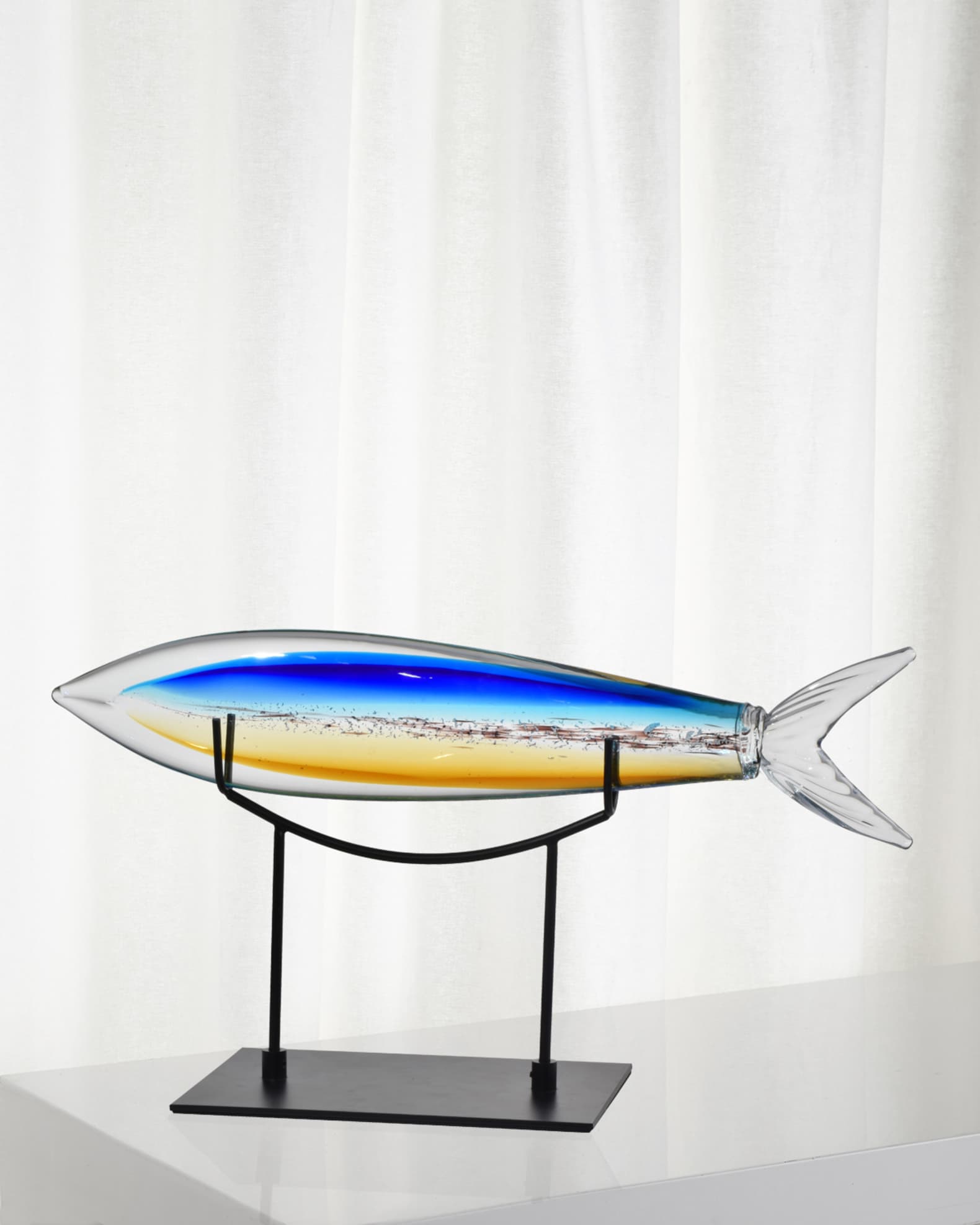 Decorative Art Glass Shark Fish Figurine 0