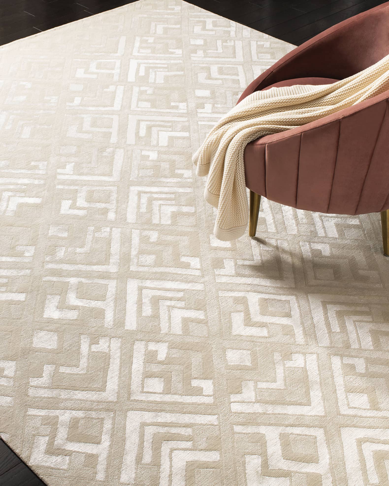 Deco Bas Hand-Knotted Rug 0