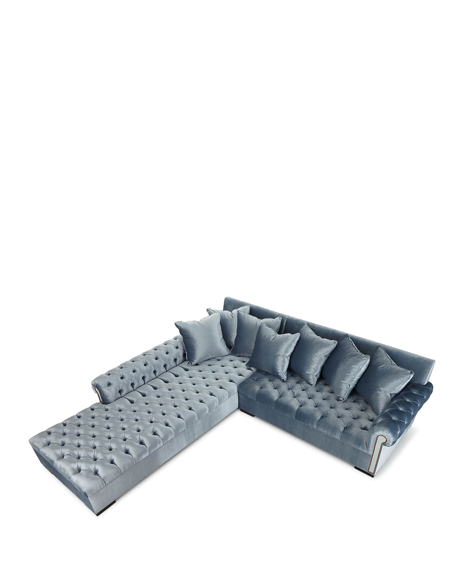 Divine Mirror-Trim Sectional, 116" 0