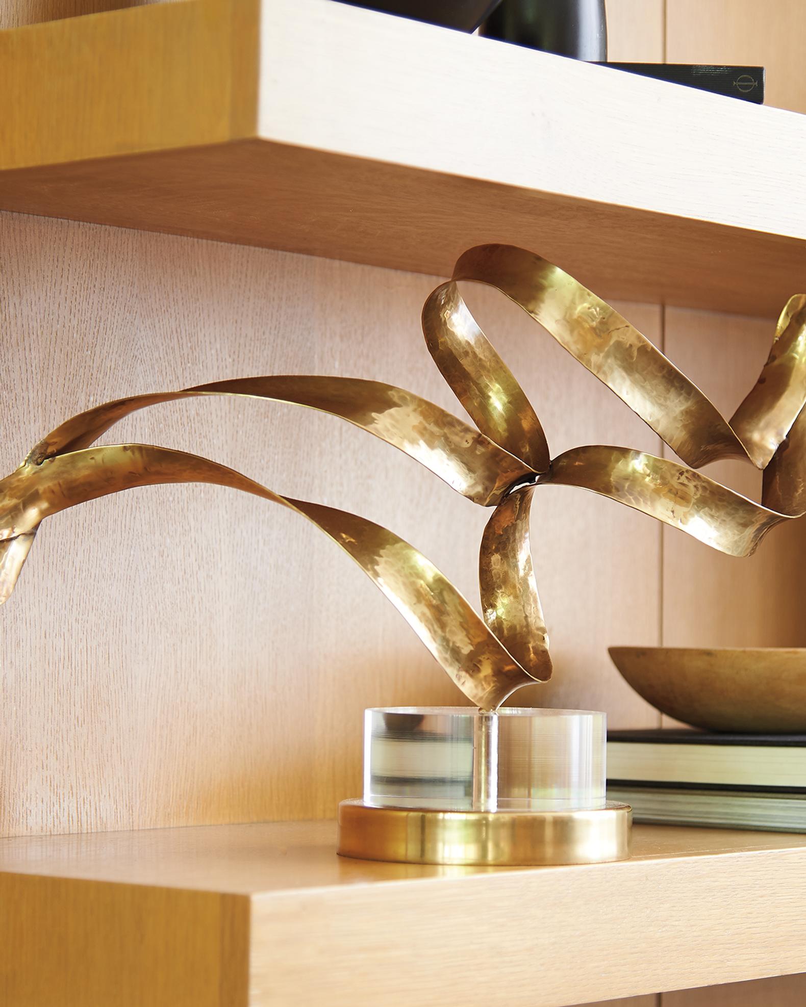 John-Richard Collection Antiqued Brass Sculptural Ribbons III | Neiman ...