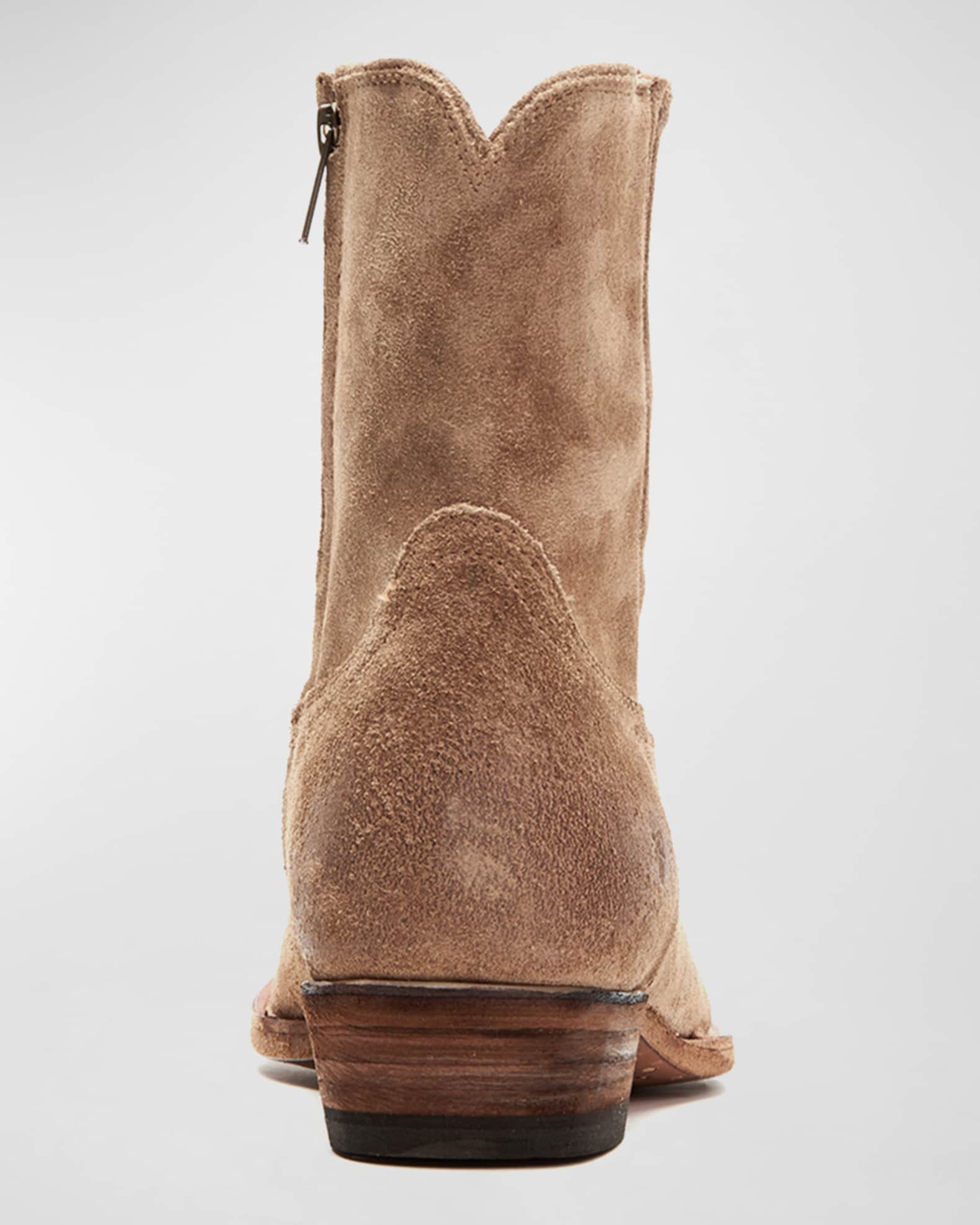 Frye suede cowboy boots cheap