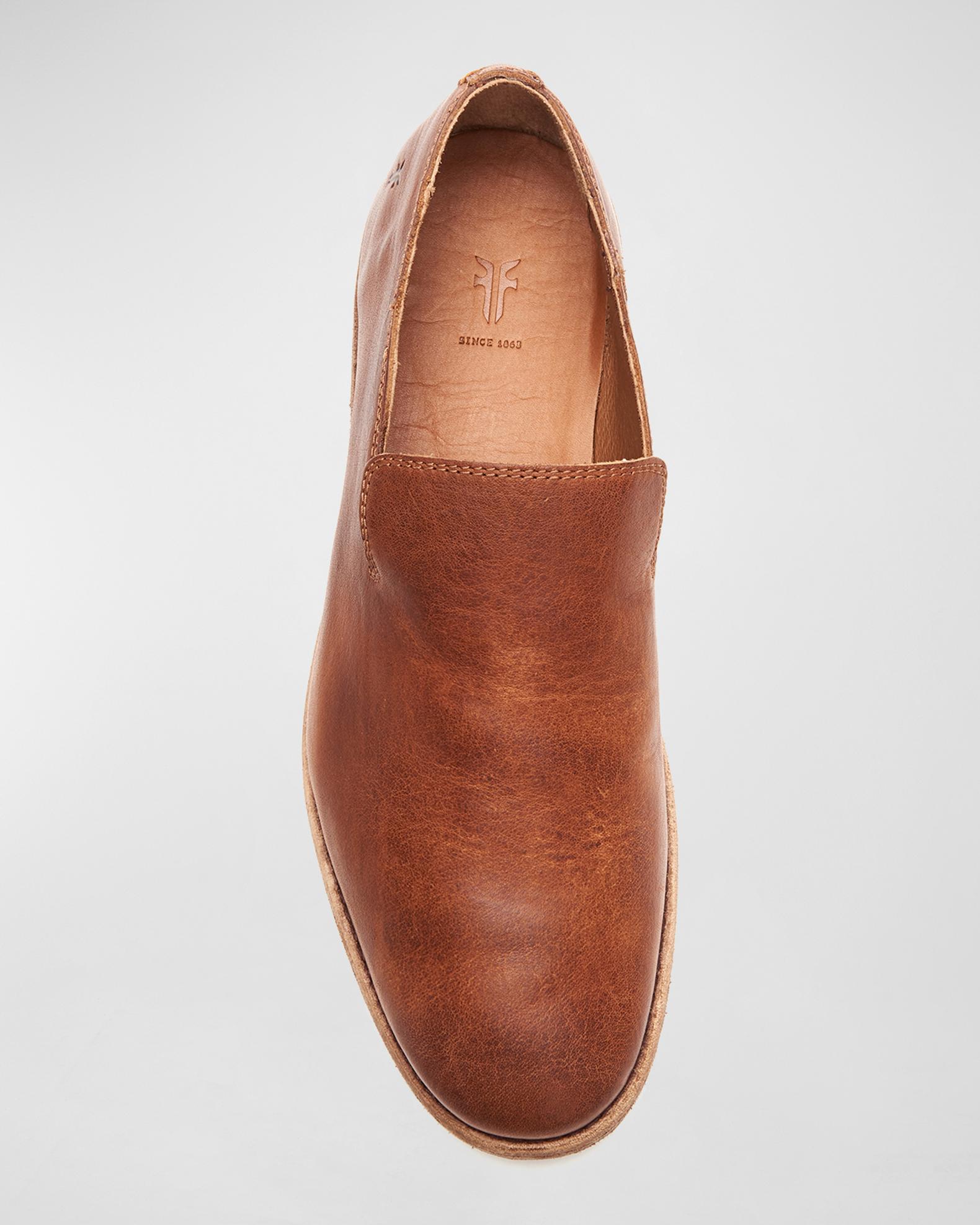 Frye Brown Leather Slip-On Loafers Frye Men main image 3