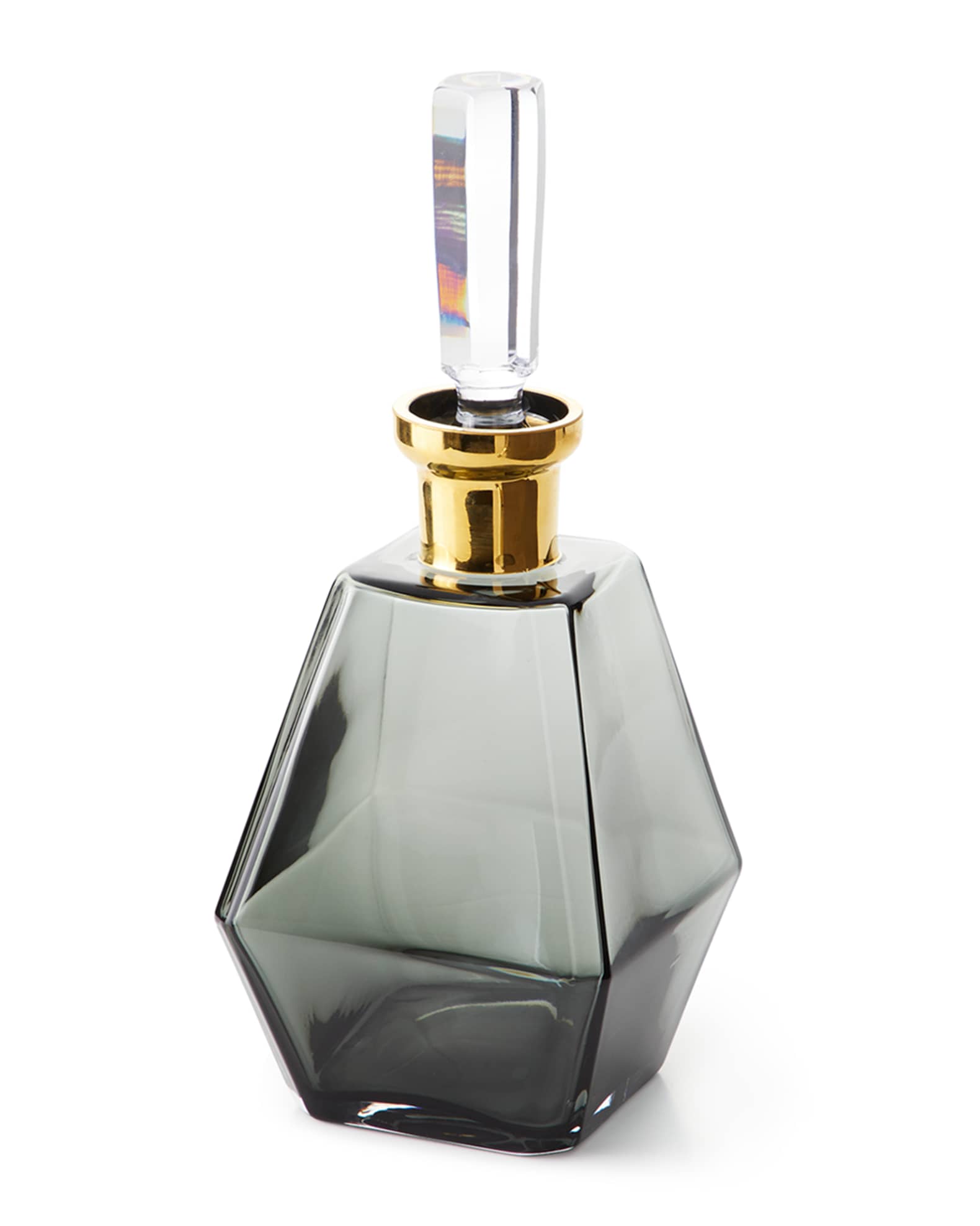 Smoke Decanter with Gold Neck 0
