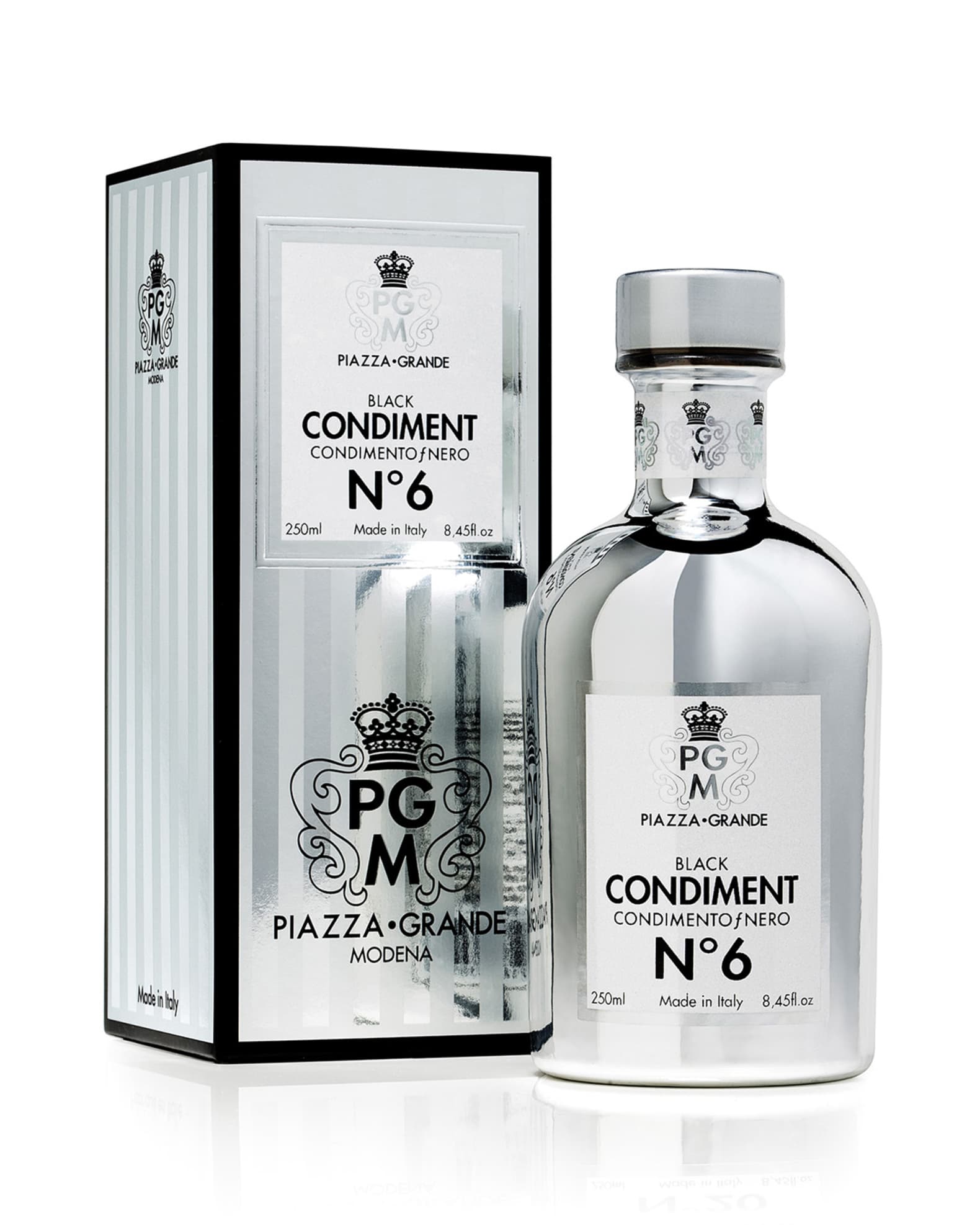 Piazza Grande Modena Chrome Collection No. 6 Condiment, 8.45 oz./ 250 mL