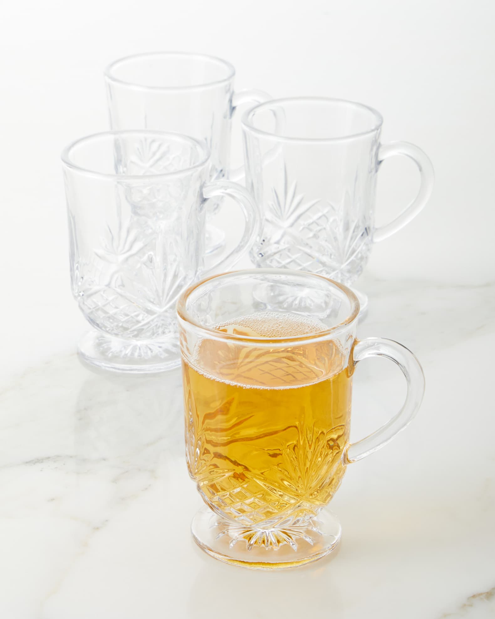 Godinger Footed Glass Mugs, Set of 4 Neiman Marcus