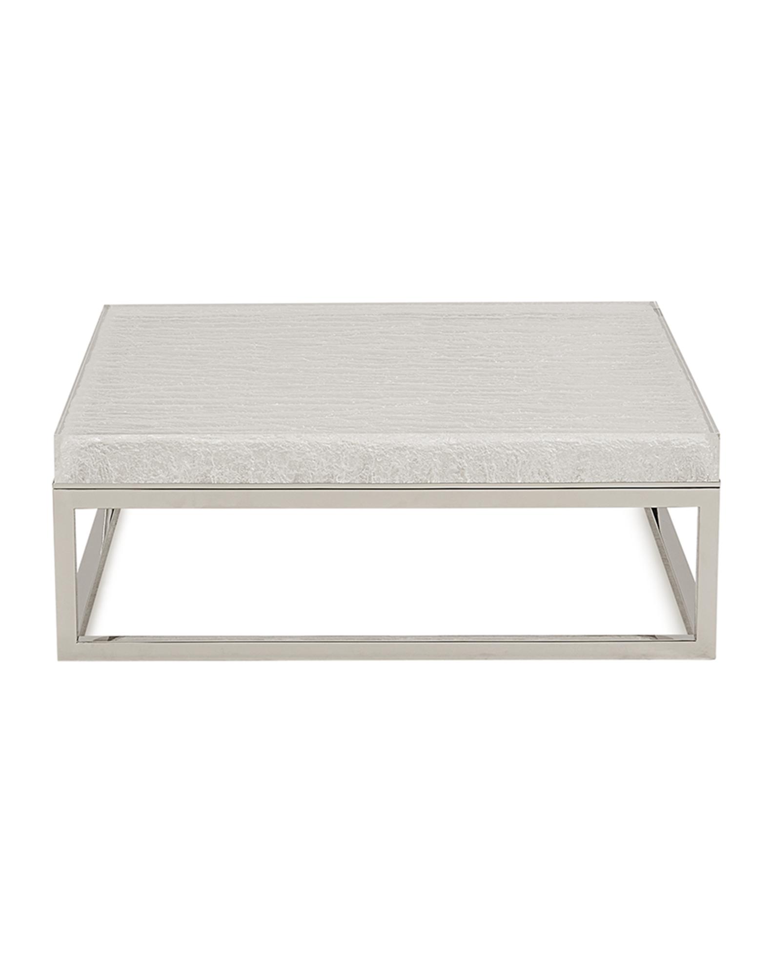 Bernhardt Interiors Elsa Arctic Square Coffee Table | Neiman Marcus